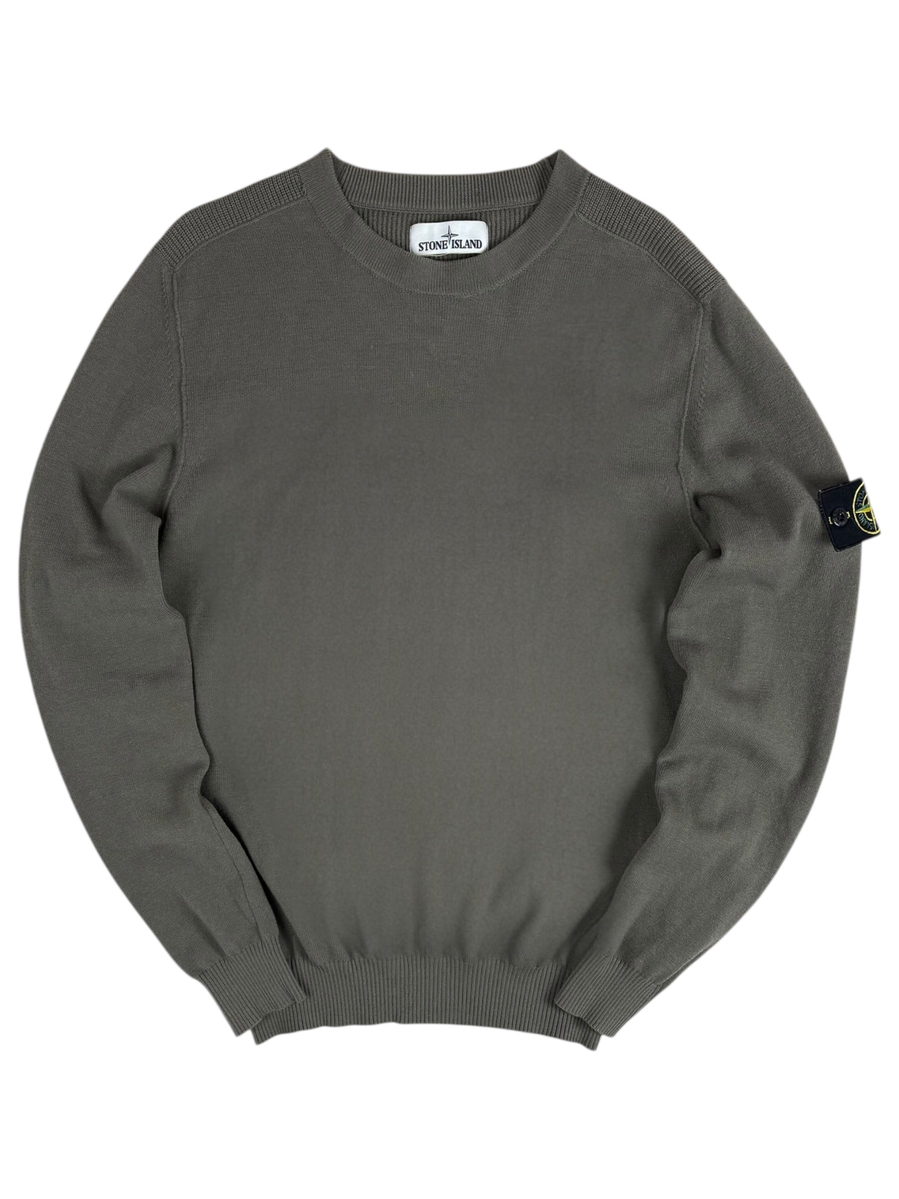 Sweat Stone Island kaki taille M - Vue de face