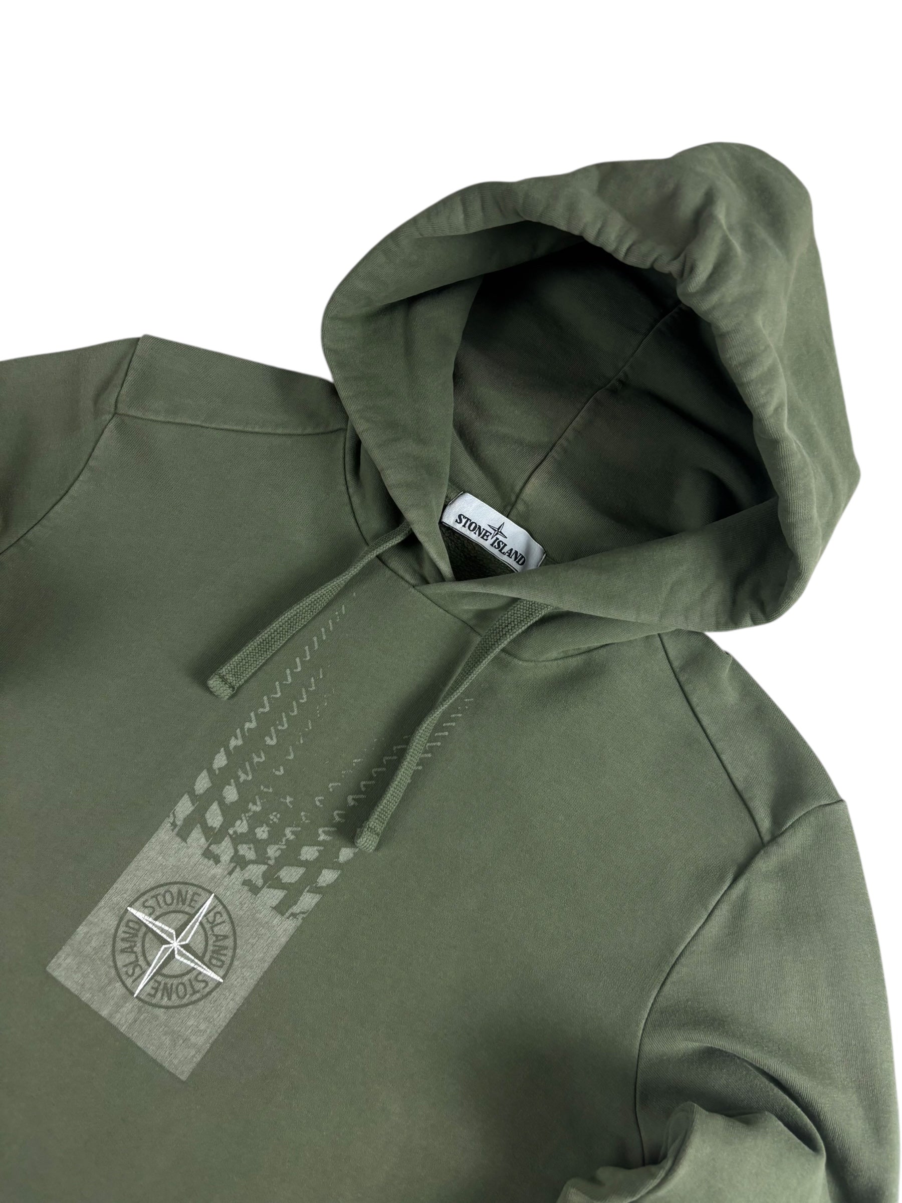 Sweat Stone Island kaki taille S - Vue de dos