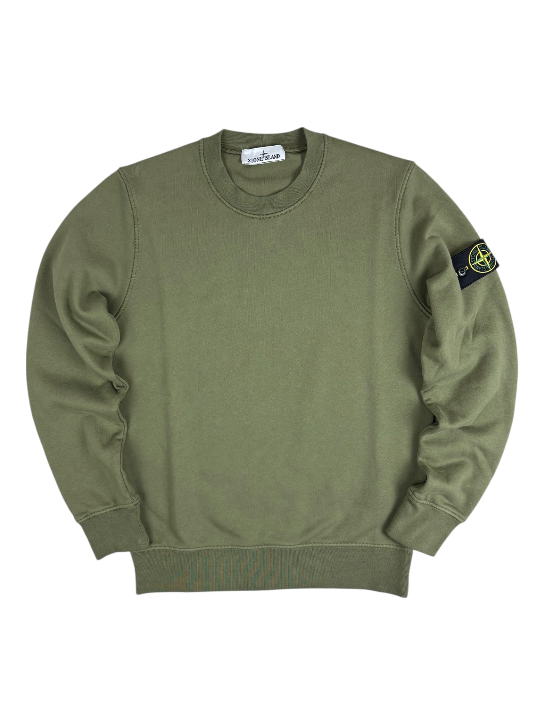 Sweat Stone Island kaki taille S - Vue de face
