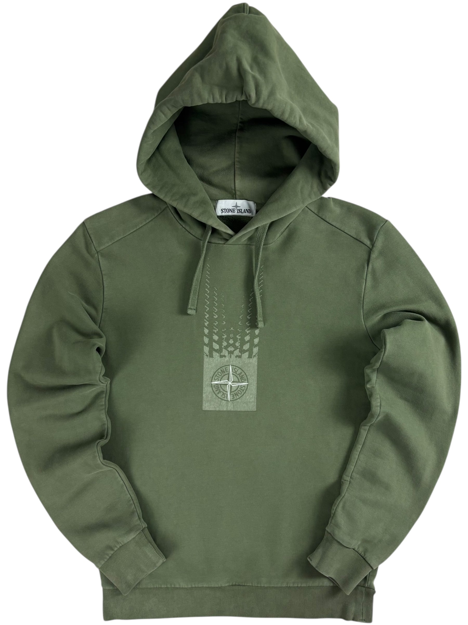 Sweat Stone Island kaki taille S - Vue de face
