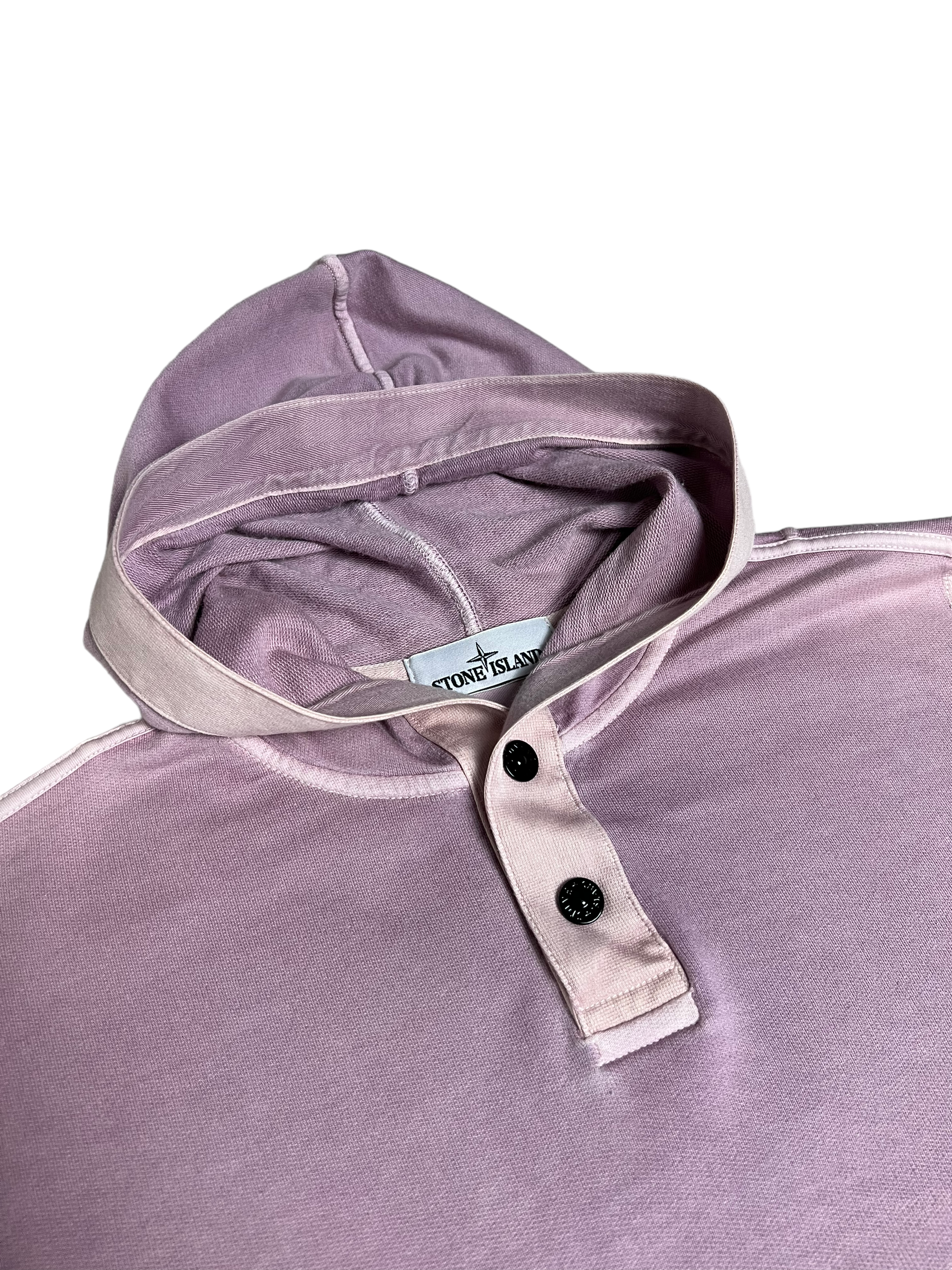 Sweat Stone Island lila taille S - Logo et étiquette