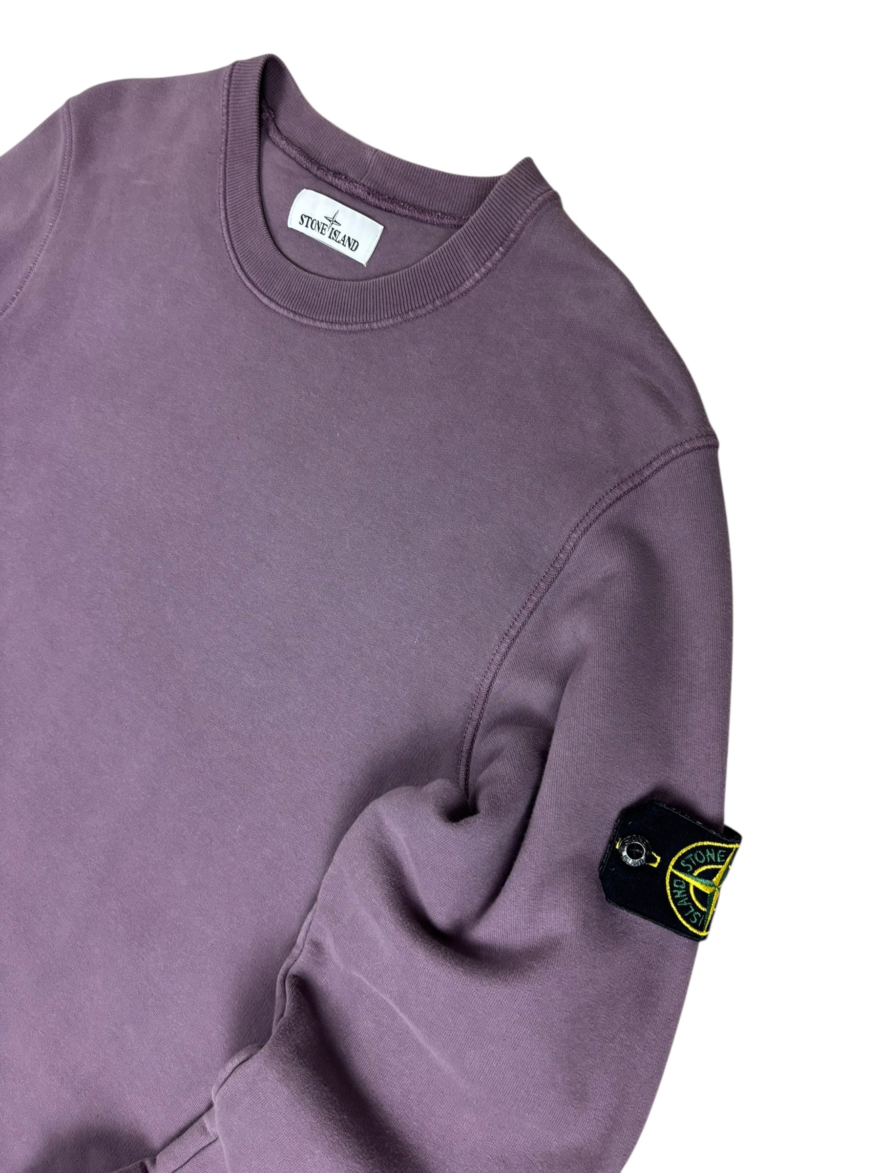 Sweat Stone Island mauve taille M - Vue de dos