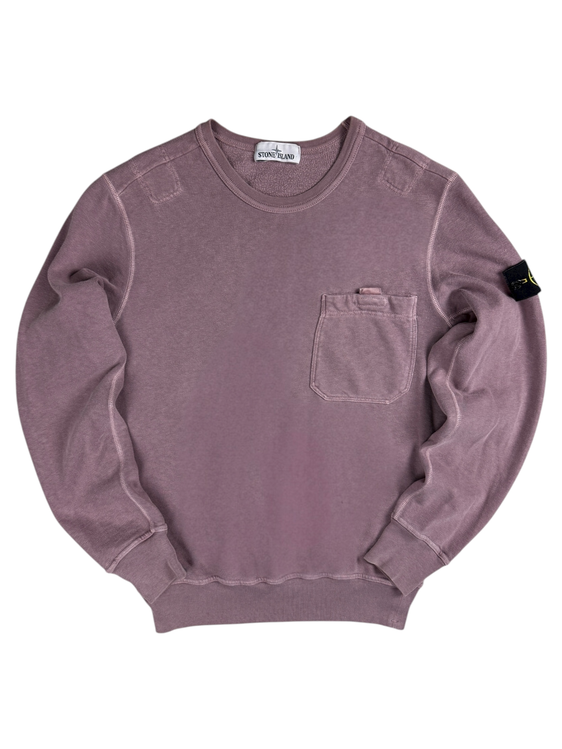 Sweat Stone Island mauve taille S - Vue de face