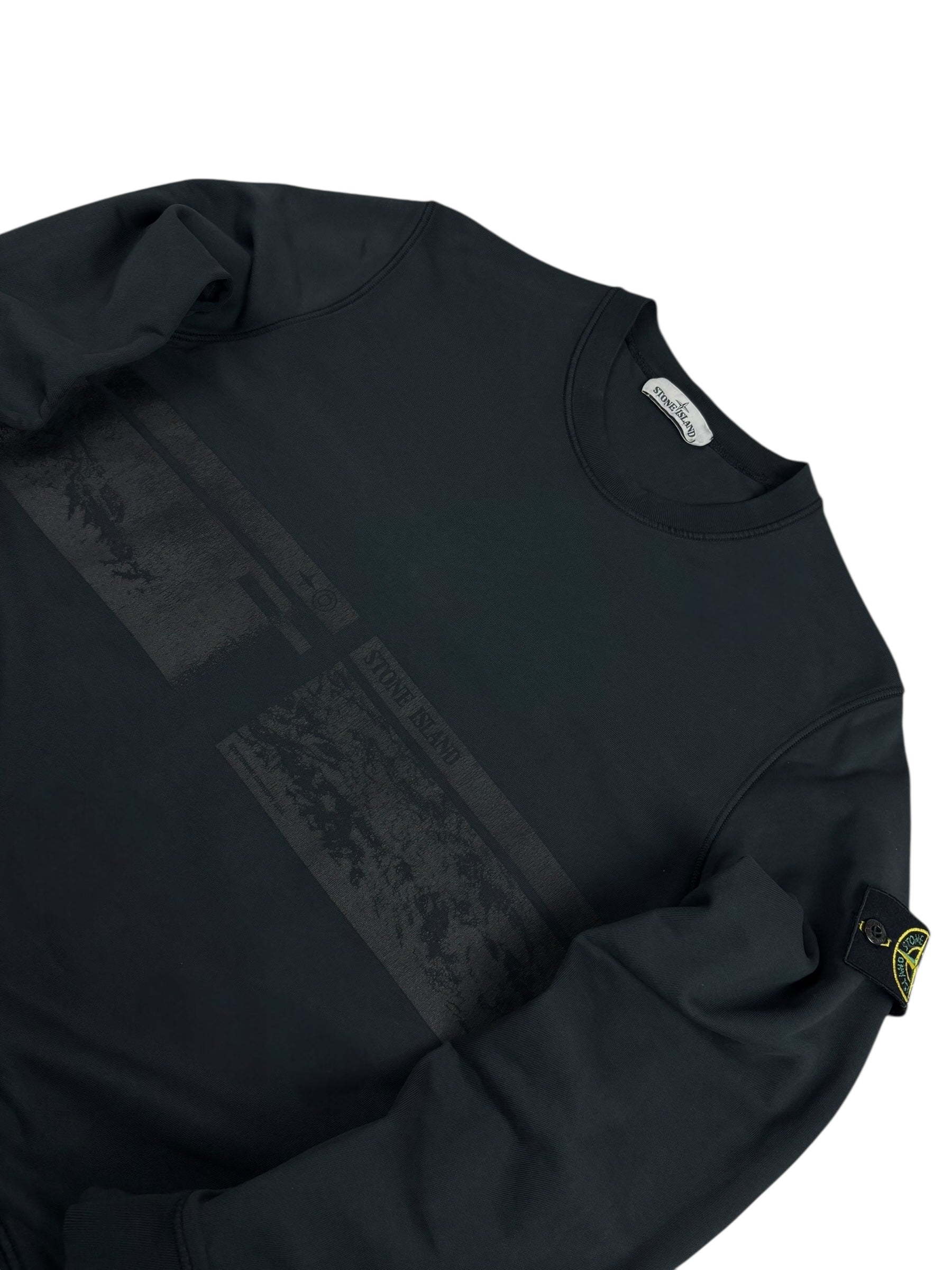 Sweat Stone Island noir taille L - Vue de dos