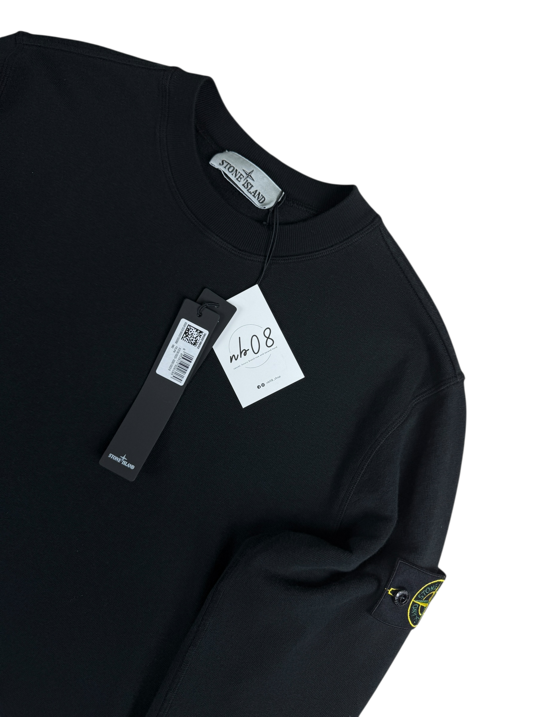 Sweat Stone Island noir taille M - Vue de dos