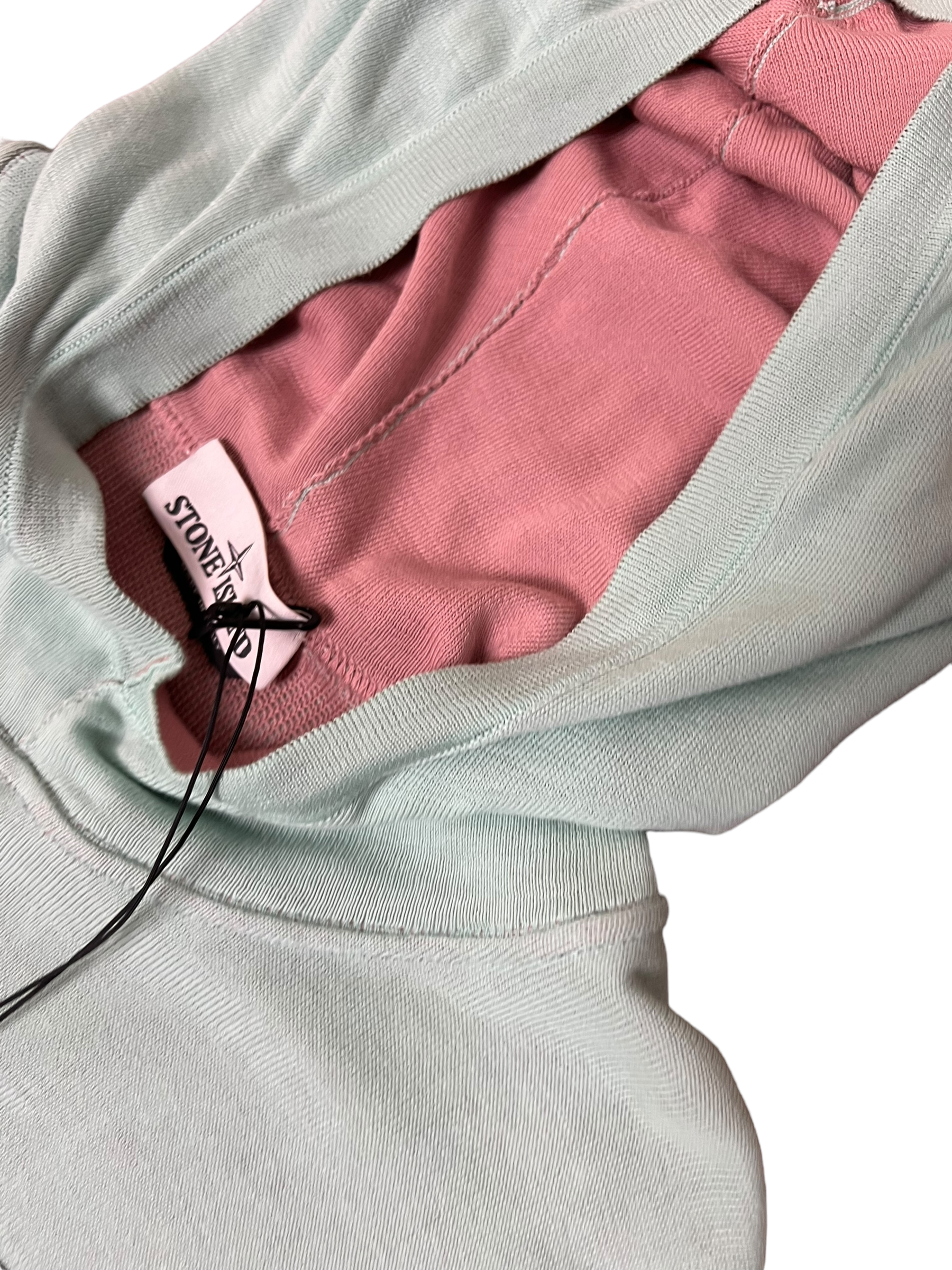 Sweat Stone Island rose-bleu taille XXL - Vue côté