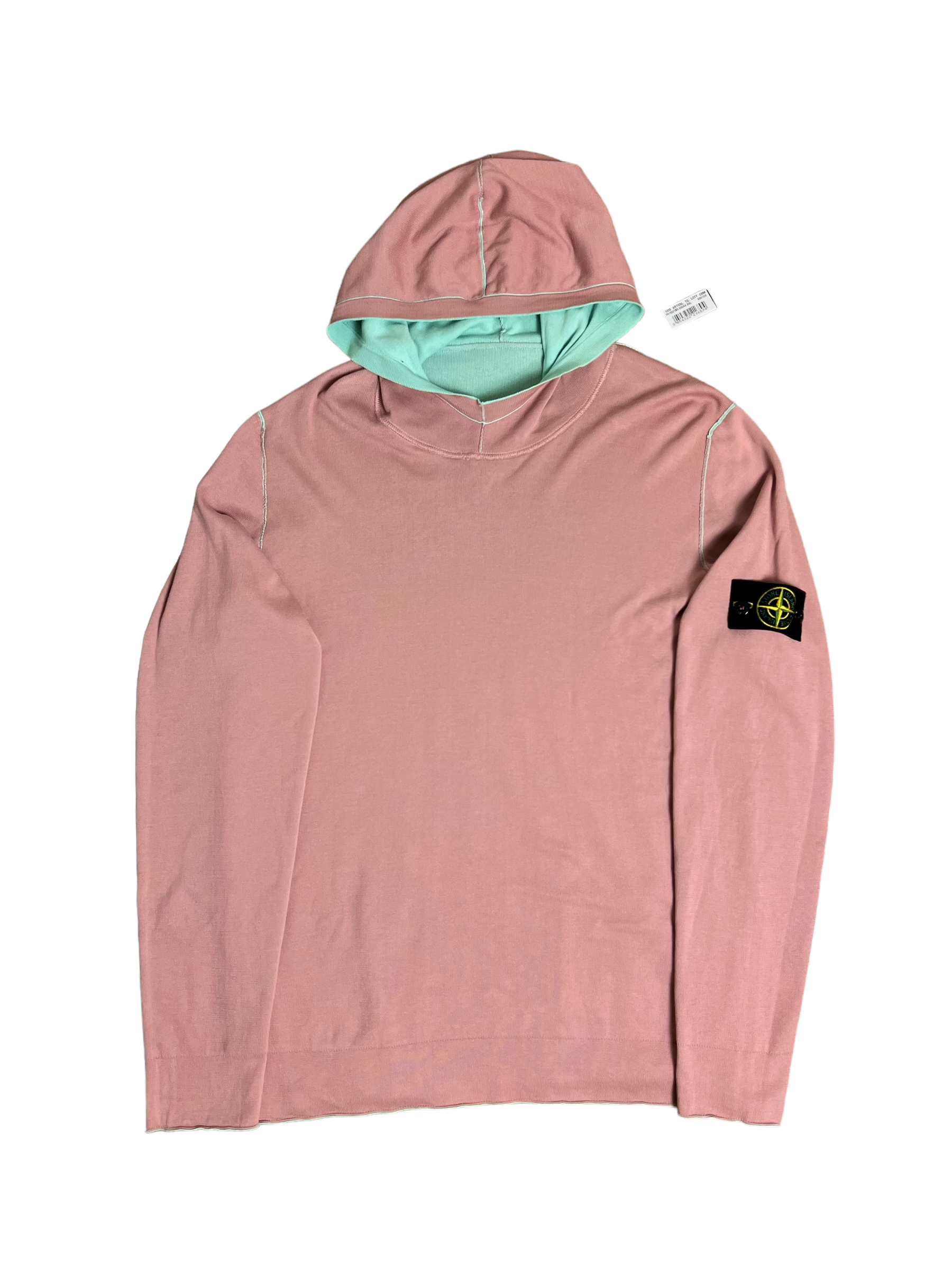 Sweat Stone Island rose-bleu taille XXL - Vue de face
