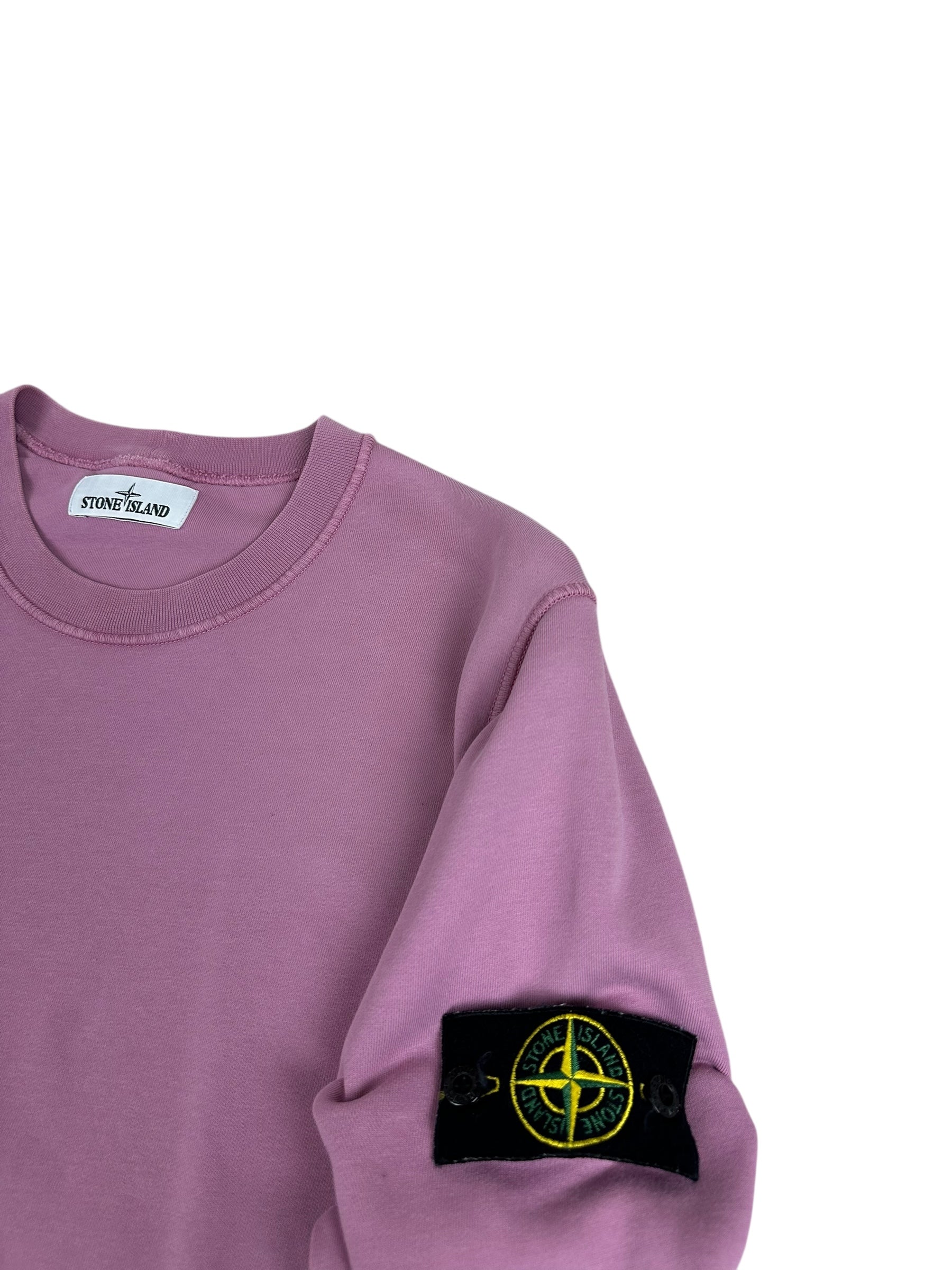 Sweat Stone Island rose taille L - Détail