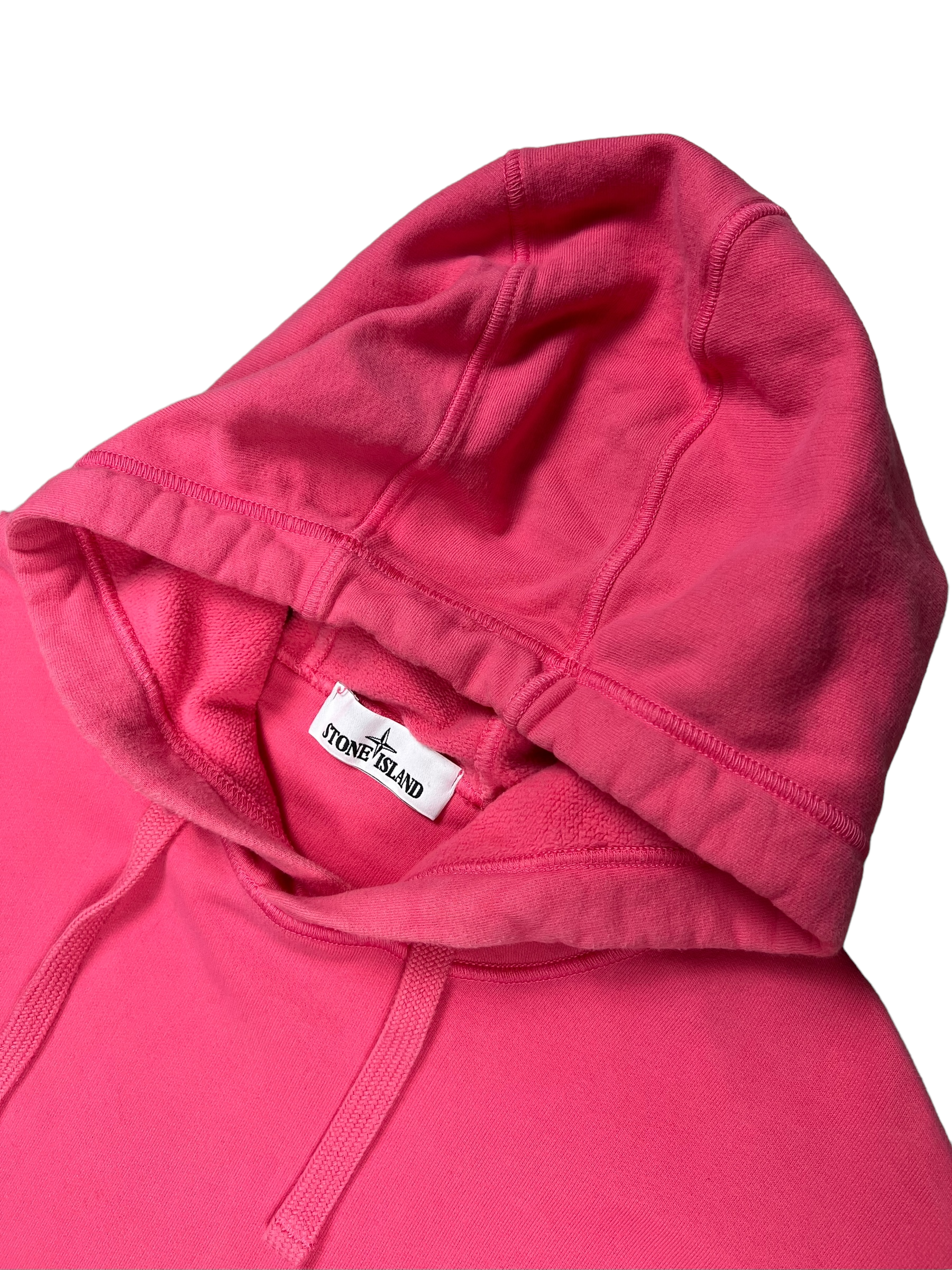 Sweat Stone Island rose taille L - Logo et étiquette
