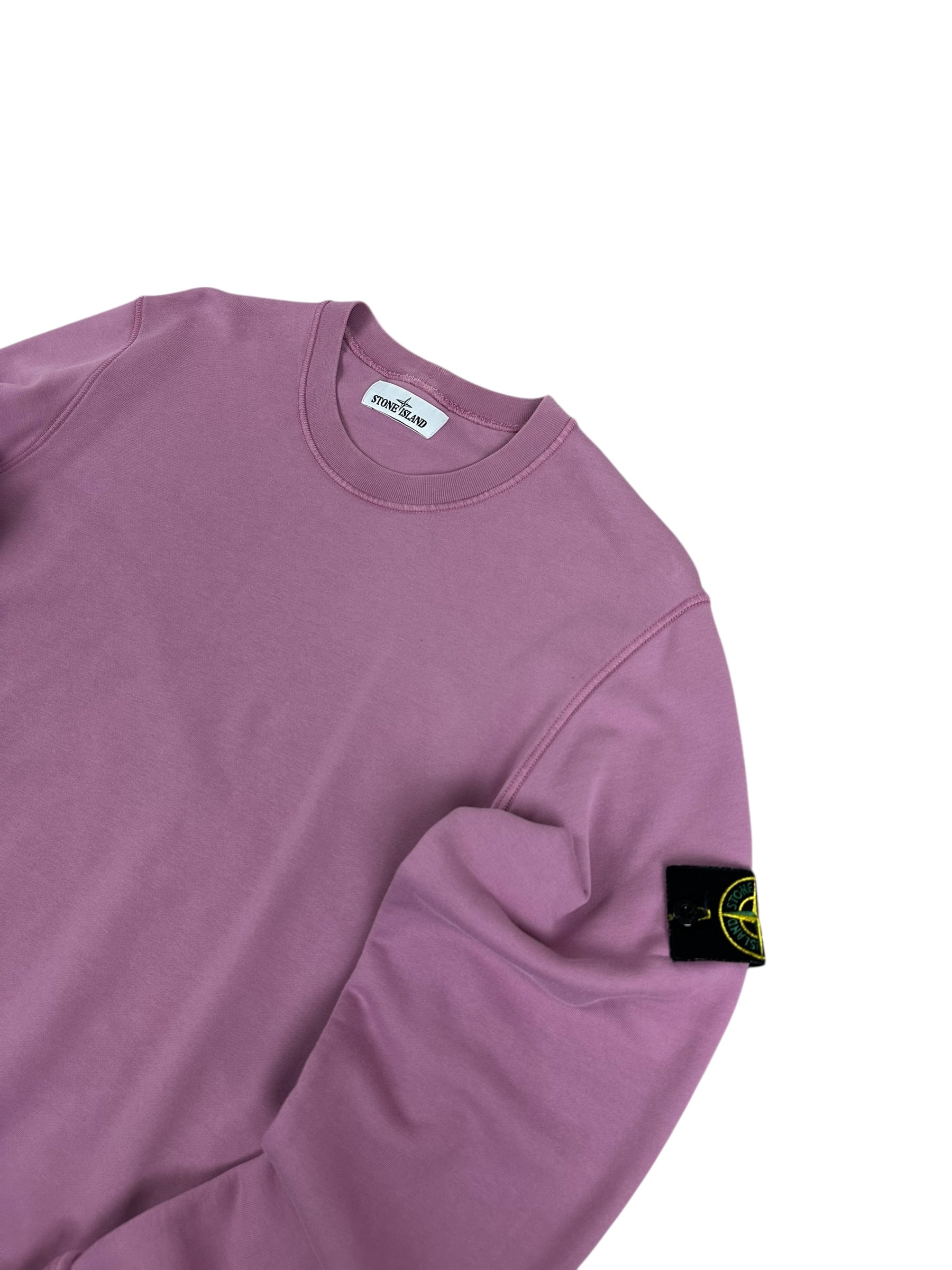 Sweat Stone Island rose taille L - Vue de dos