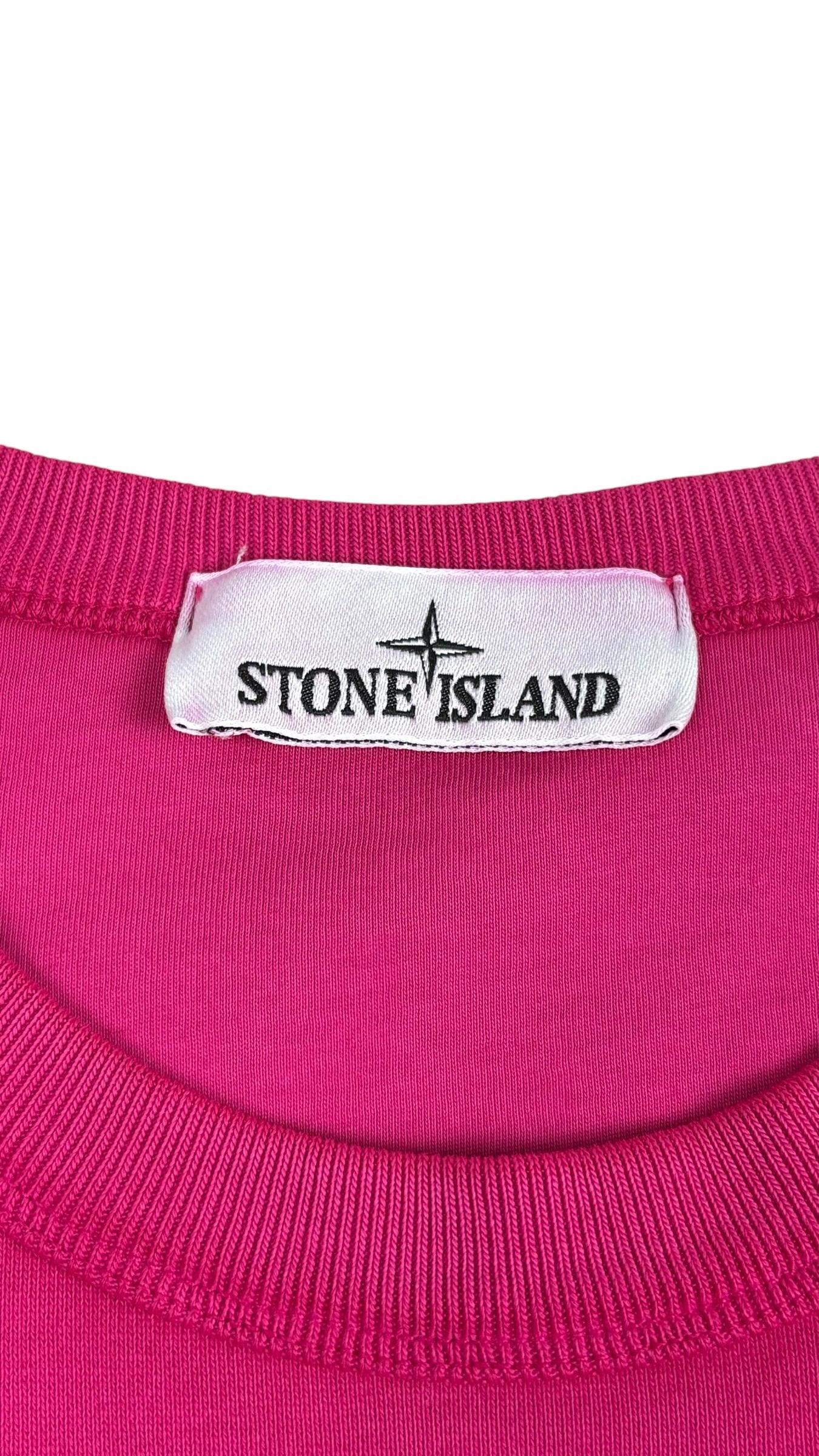 Sweat Stone Island rose taille S - Détail