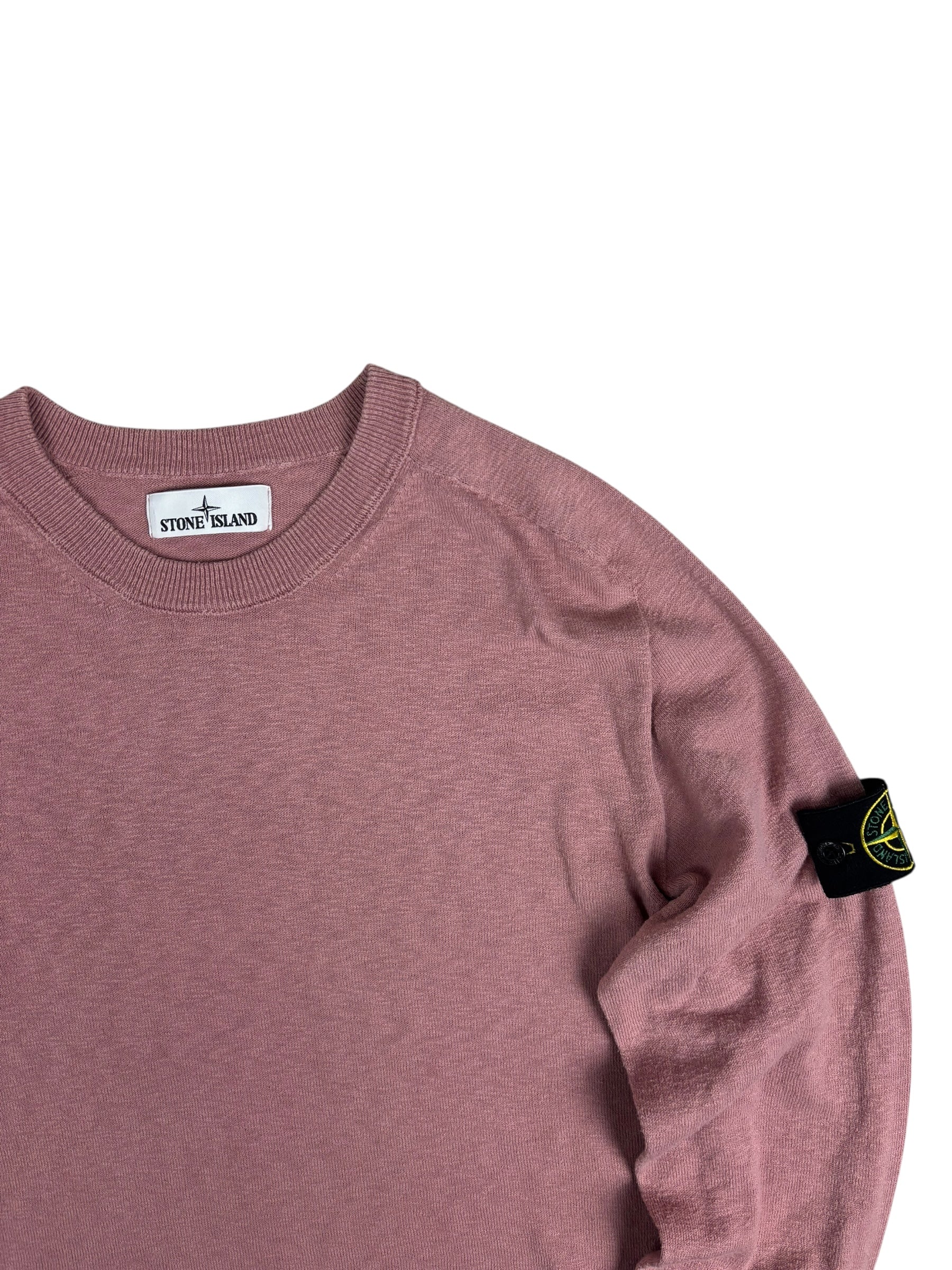 Sweat Stone Island rose taille XL - Vue de dos