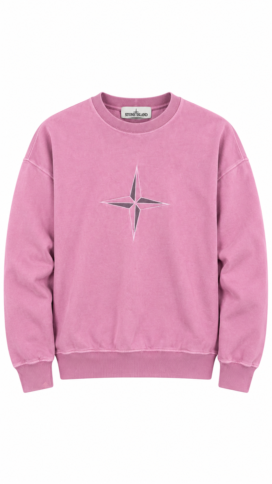 Sweat-shirt Stone Island Boussole rose taille M, seconde main authentifiée NB08 — vue 1