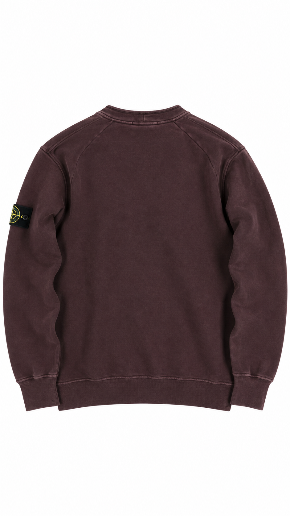Sweat-shirt Col Montant Stone Island bordeaux, vue de dos — vue 2