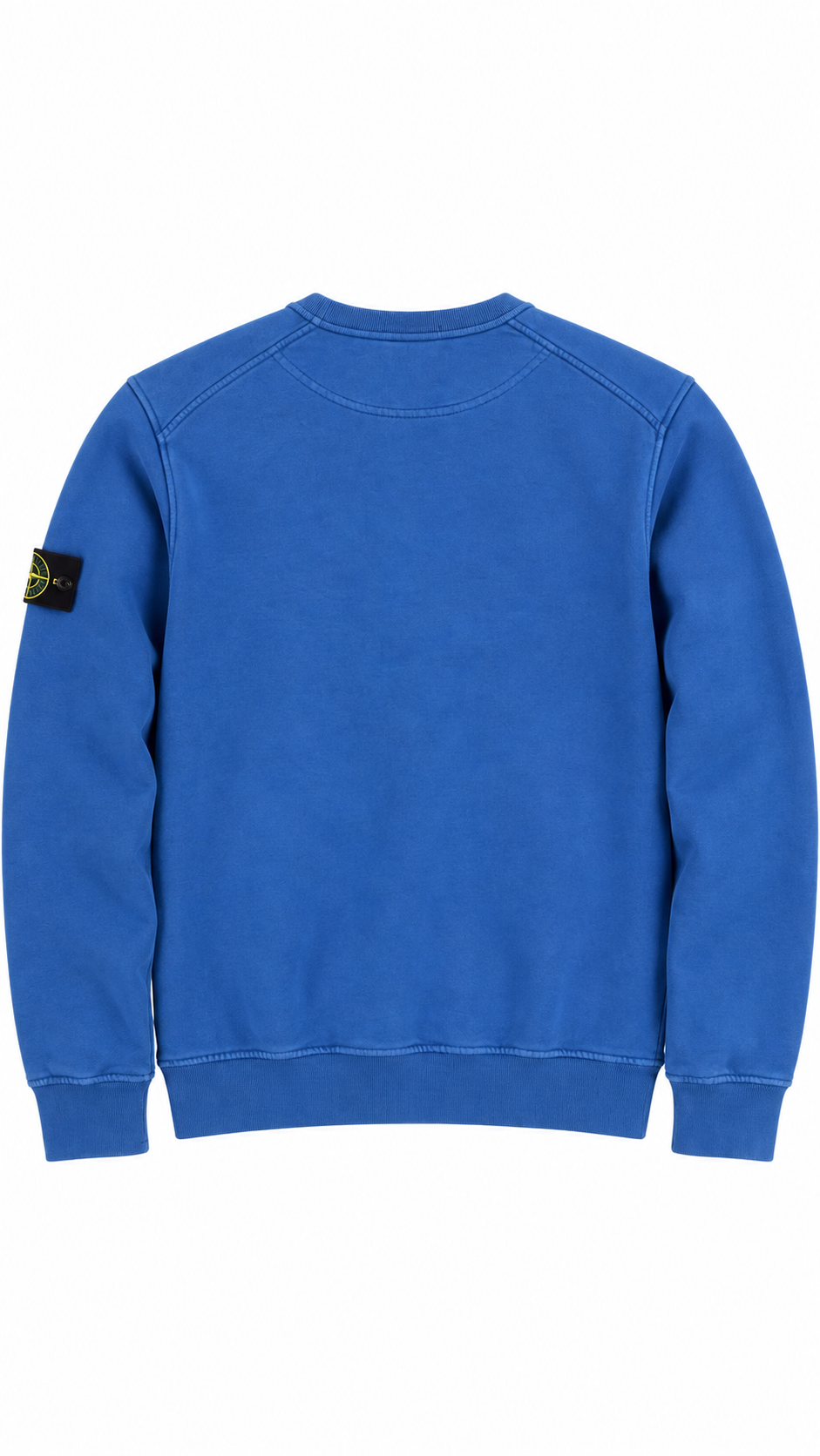 Sweat-shirt Crewneck Stone Island Junior bleu taille 12 ans, vue de dos — vue 2