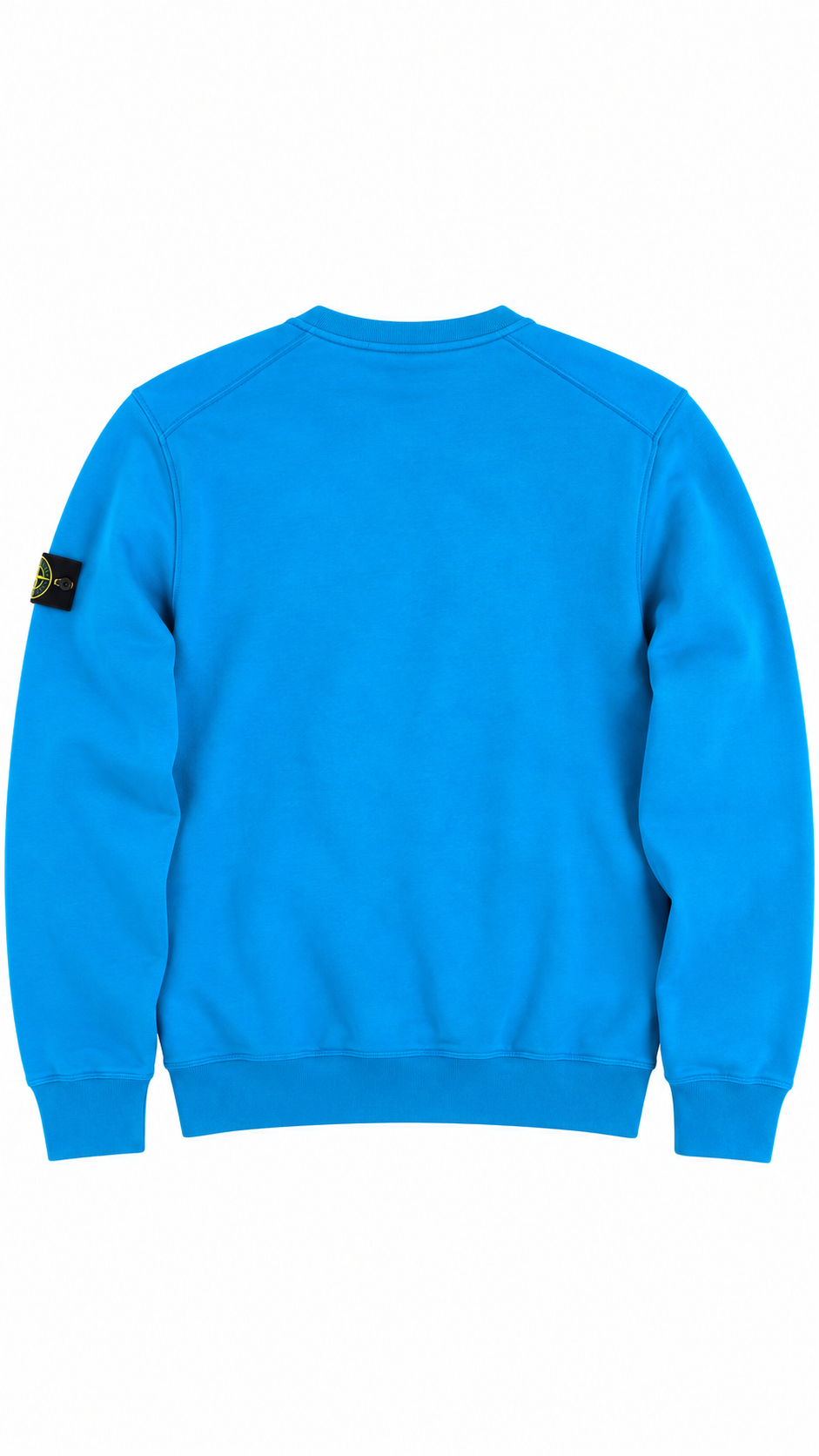 Sweat-shirt Crewneck Stone Island Junior Poches Zippées turquoise taille 12 ans, vue de dos — vue 2