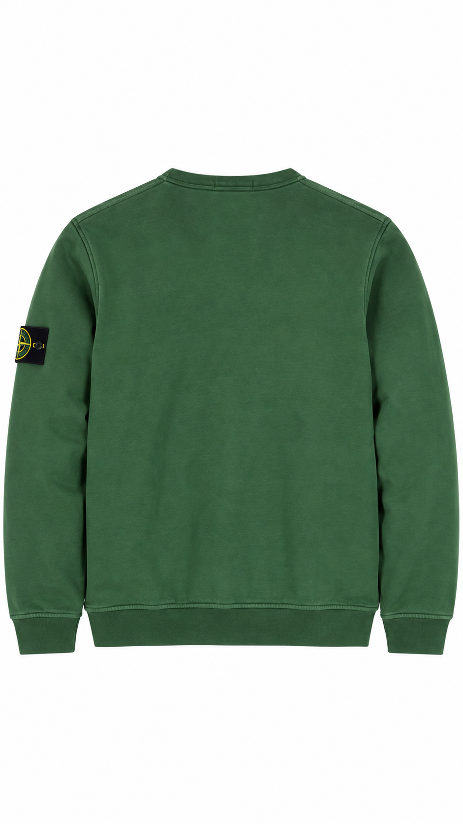 Sweat-shirt Crewneck Stone Island Junior vert taille 12 ans, vue de dos — vue 2