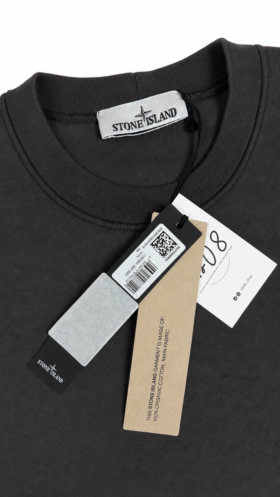 Sweat-shirt Crewneck Stone Island marron, vue de dos — vue 2