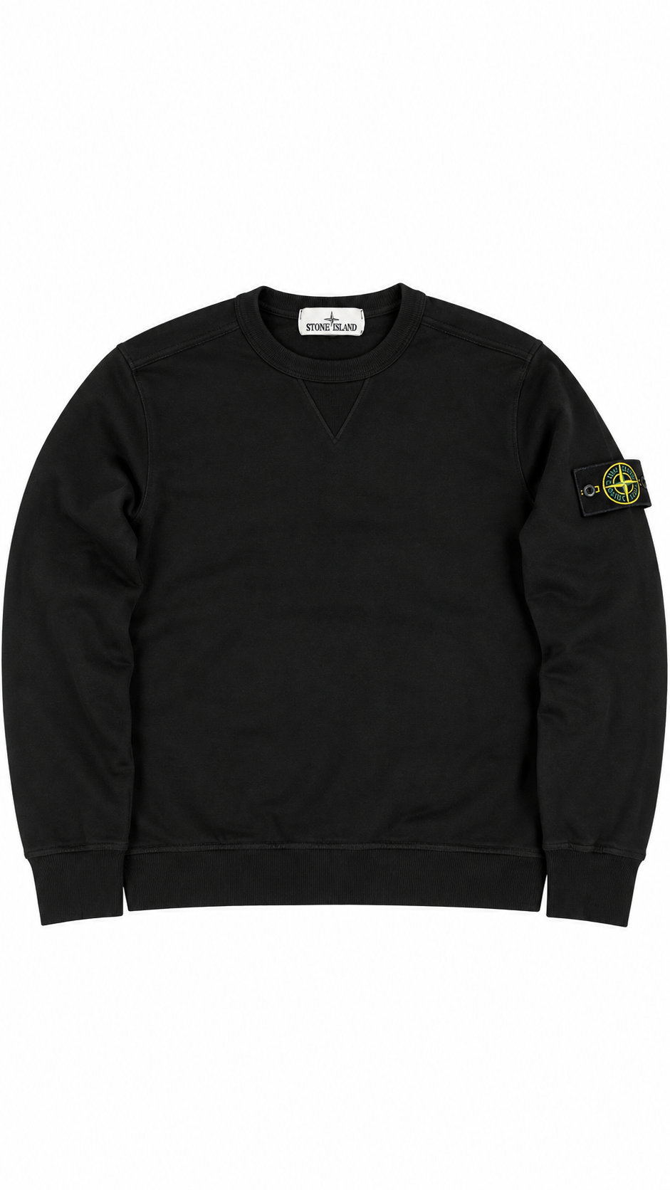 Sweat-shirt Crewneck Stone Island noir taille S, seconde main authentifiée NB08 — vue 1