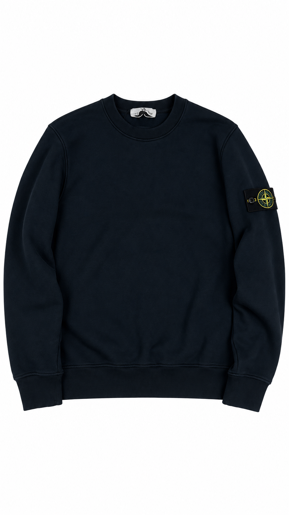 Sweat-shirt Crewneck Stone Island Organic Cotton Fleece marine, neuf — vue 1