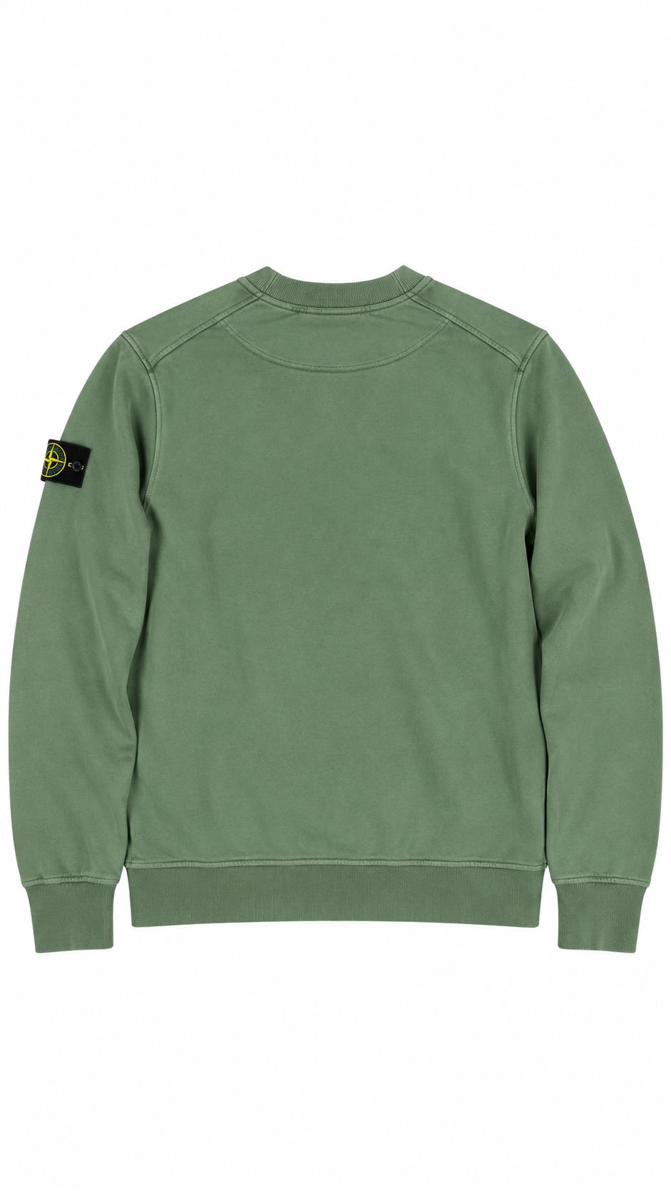 Sweat-shirt Stone Island kaki, vue de dos — vue 2