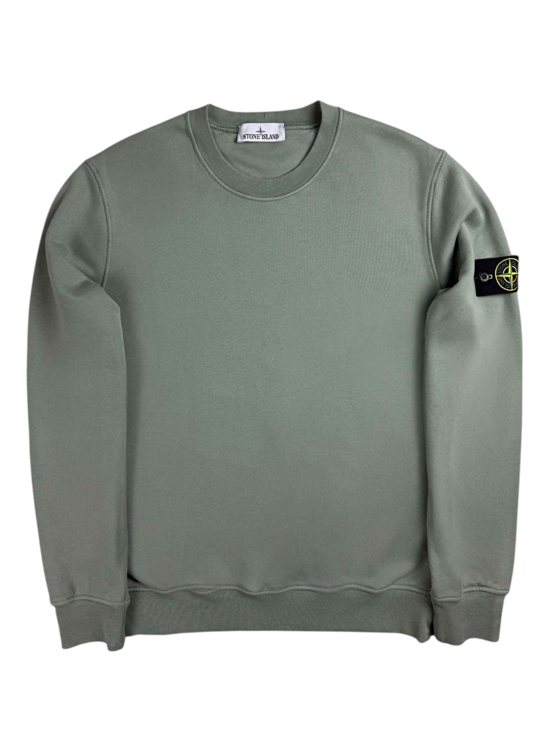 Sweat Stone Island vert taille L - Vue de face
