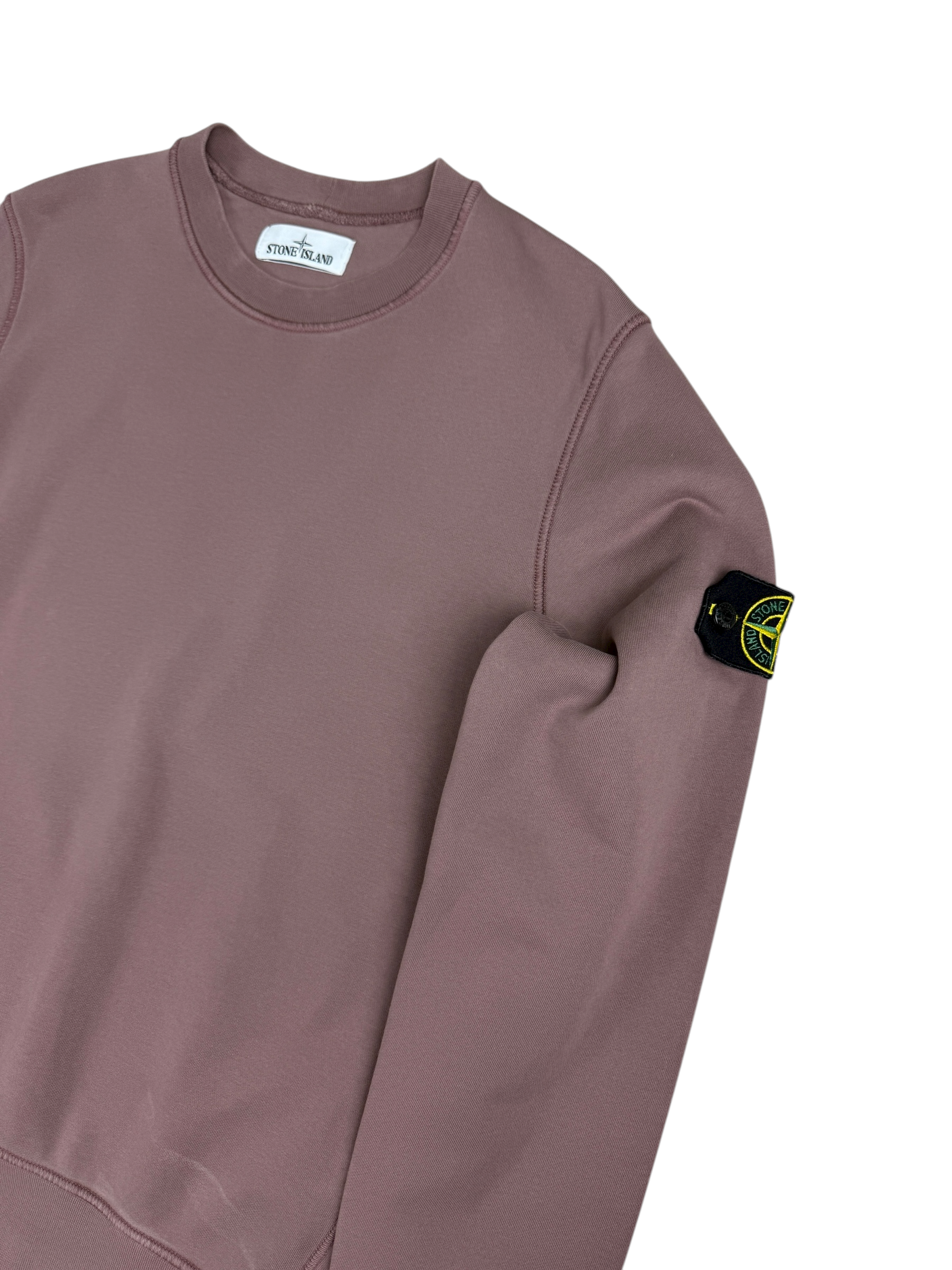 Sweat Stone Island violet marron taille S - Vue de dos