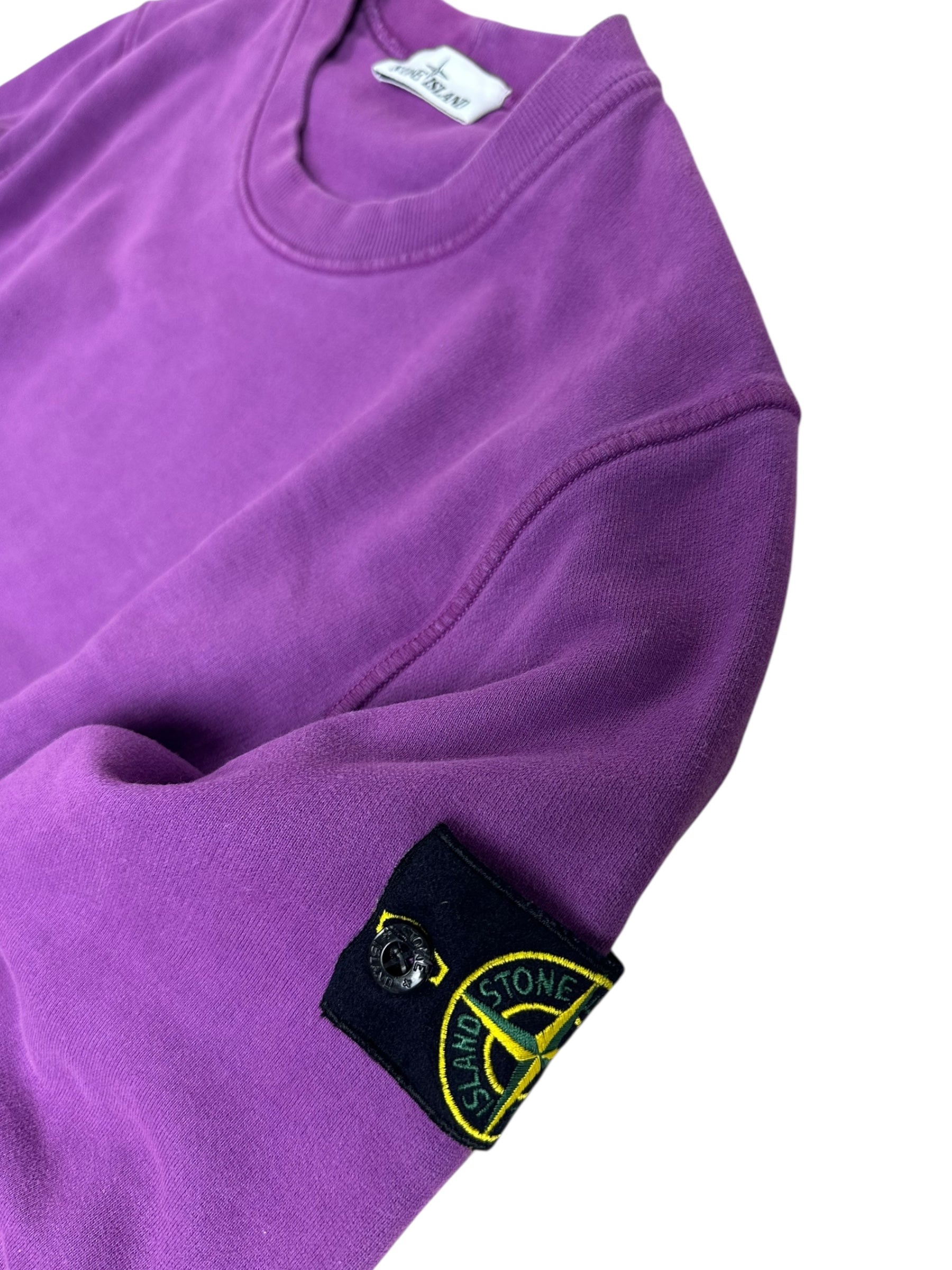 Sweat Stone Island violet taille M - Vue de dos