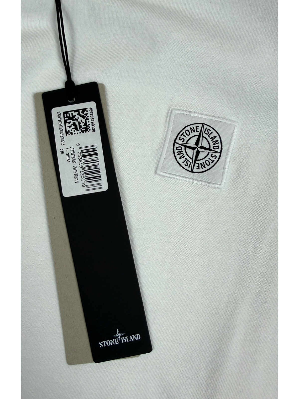 Tee-shirt Stone Island blanc, neuf, vue de dos — vue 2