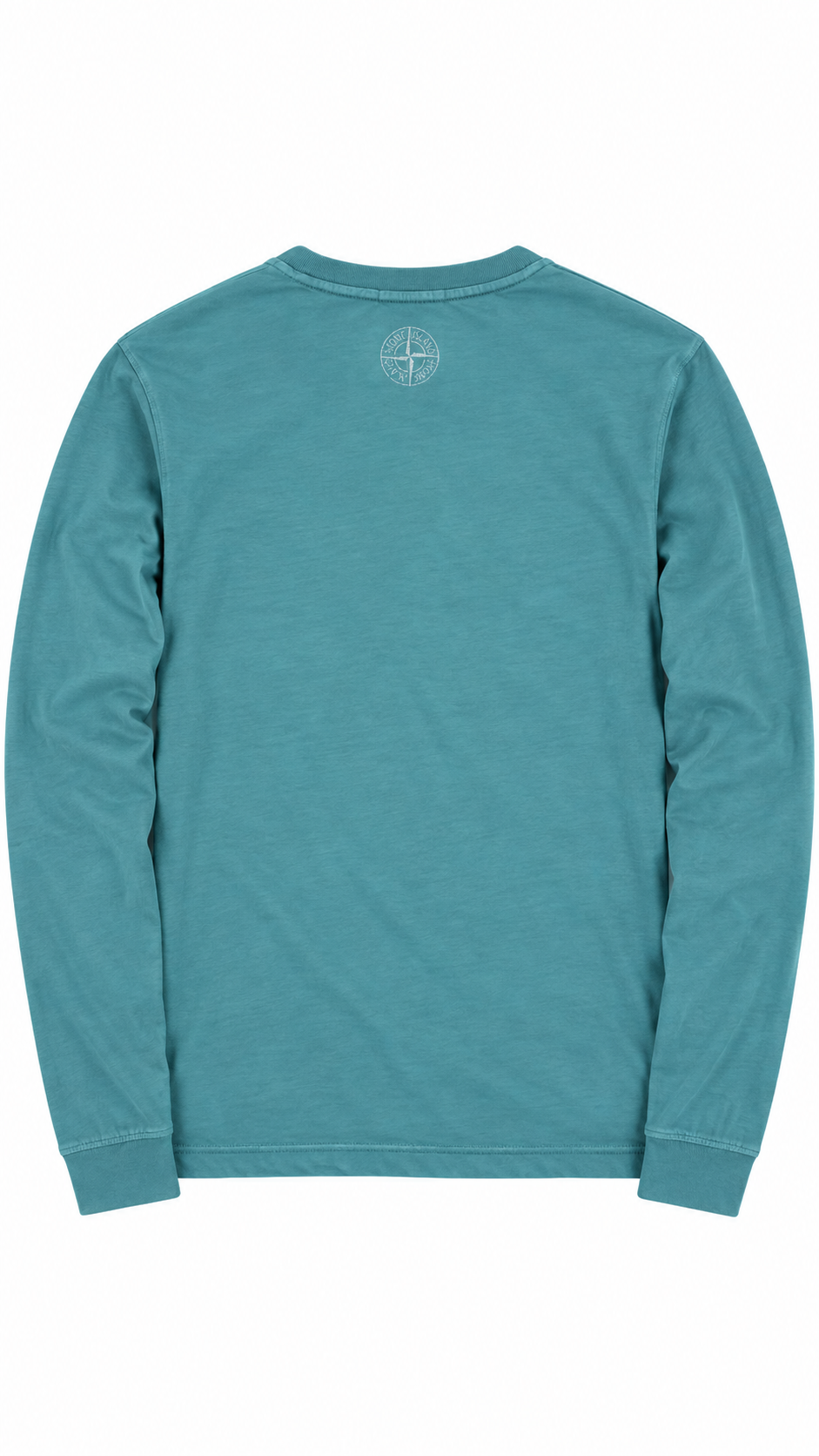 Tee-shirt Manches Longues Stone Island Junior turquoise, vue de dos — vue 2