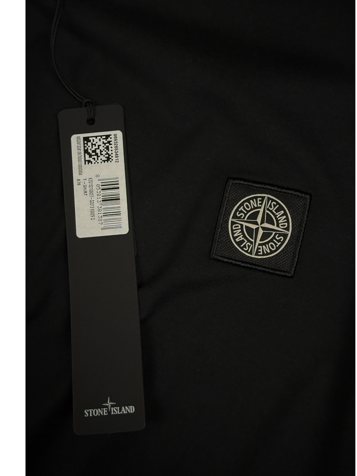 Tee-shirt Stone Island noir, neuf, vue de dos — vue 2