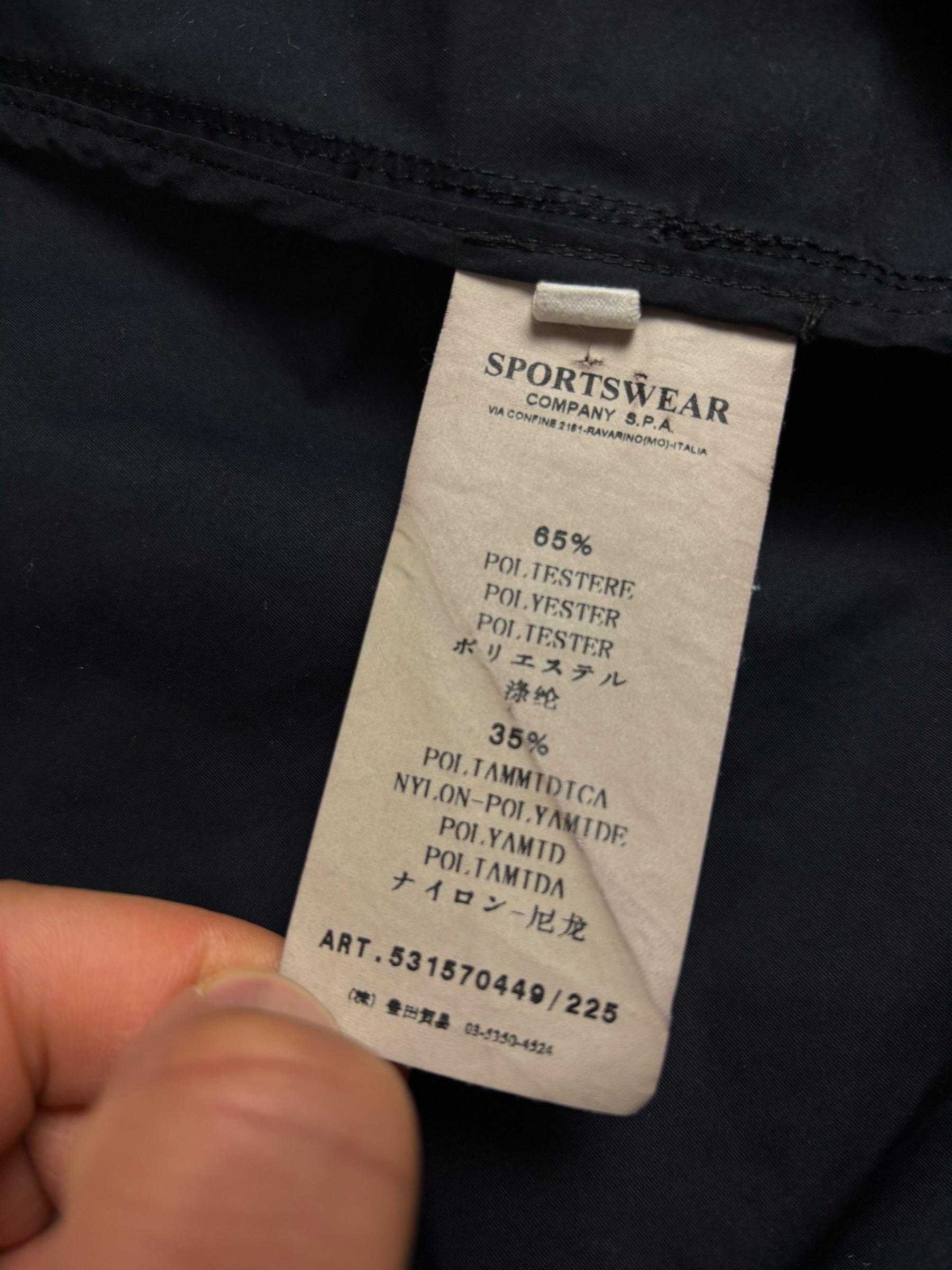 Trench Coat Stone Island marine taille M - Logo et étiquette