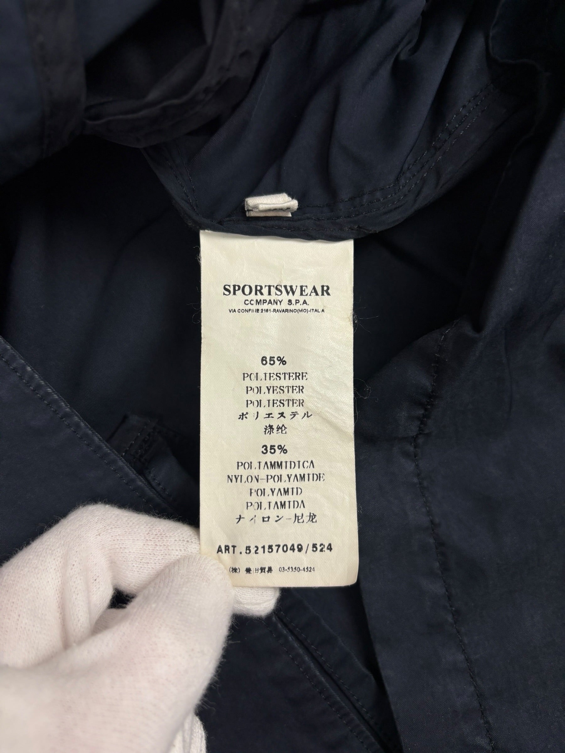 Trench Coat Stone Island marine taille XL - Logo et étiquette