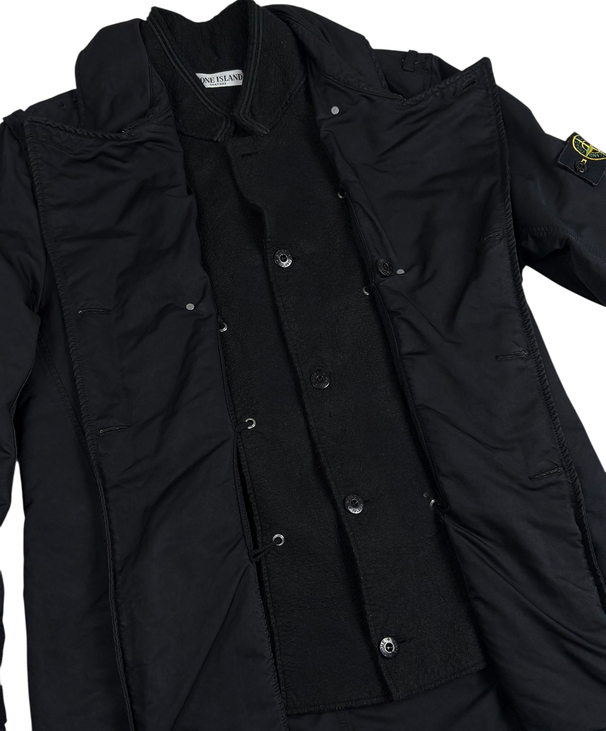 Trench Coat Stone Island noir taille L - Vue de dos