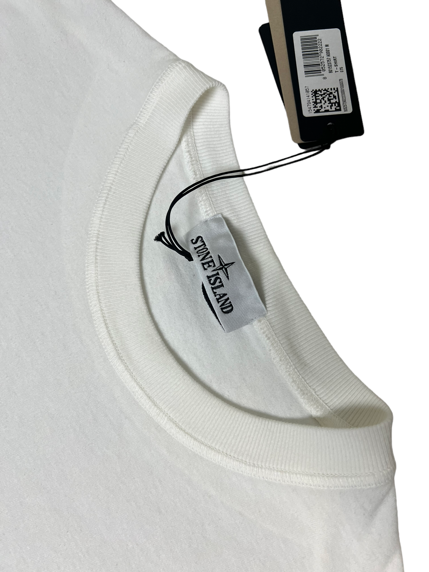 Veste Stone Island blanc taille M - Détail