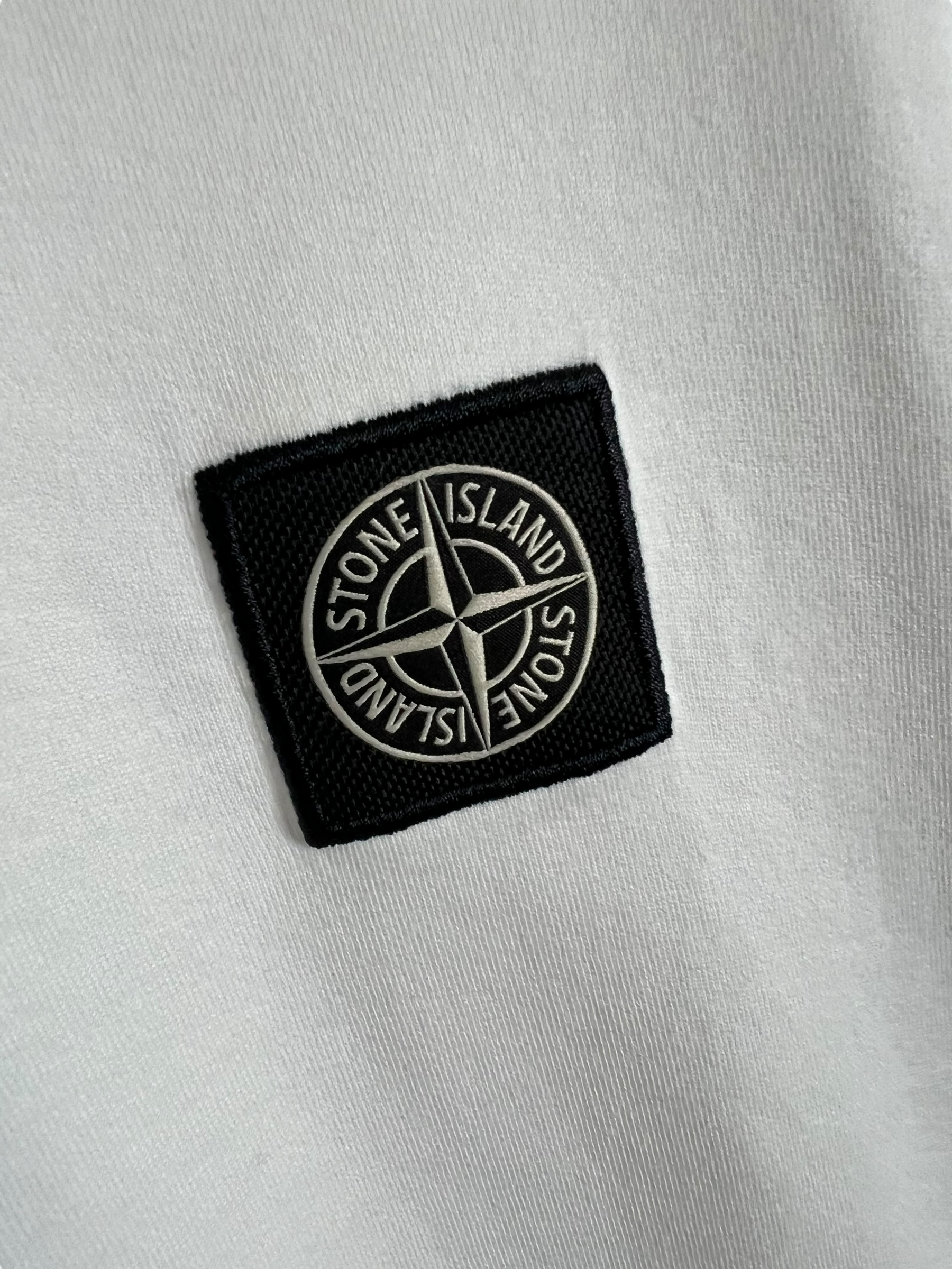 Veste Stone Island blanc taille S - Vue de dos