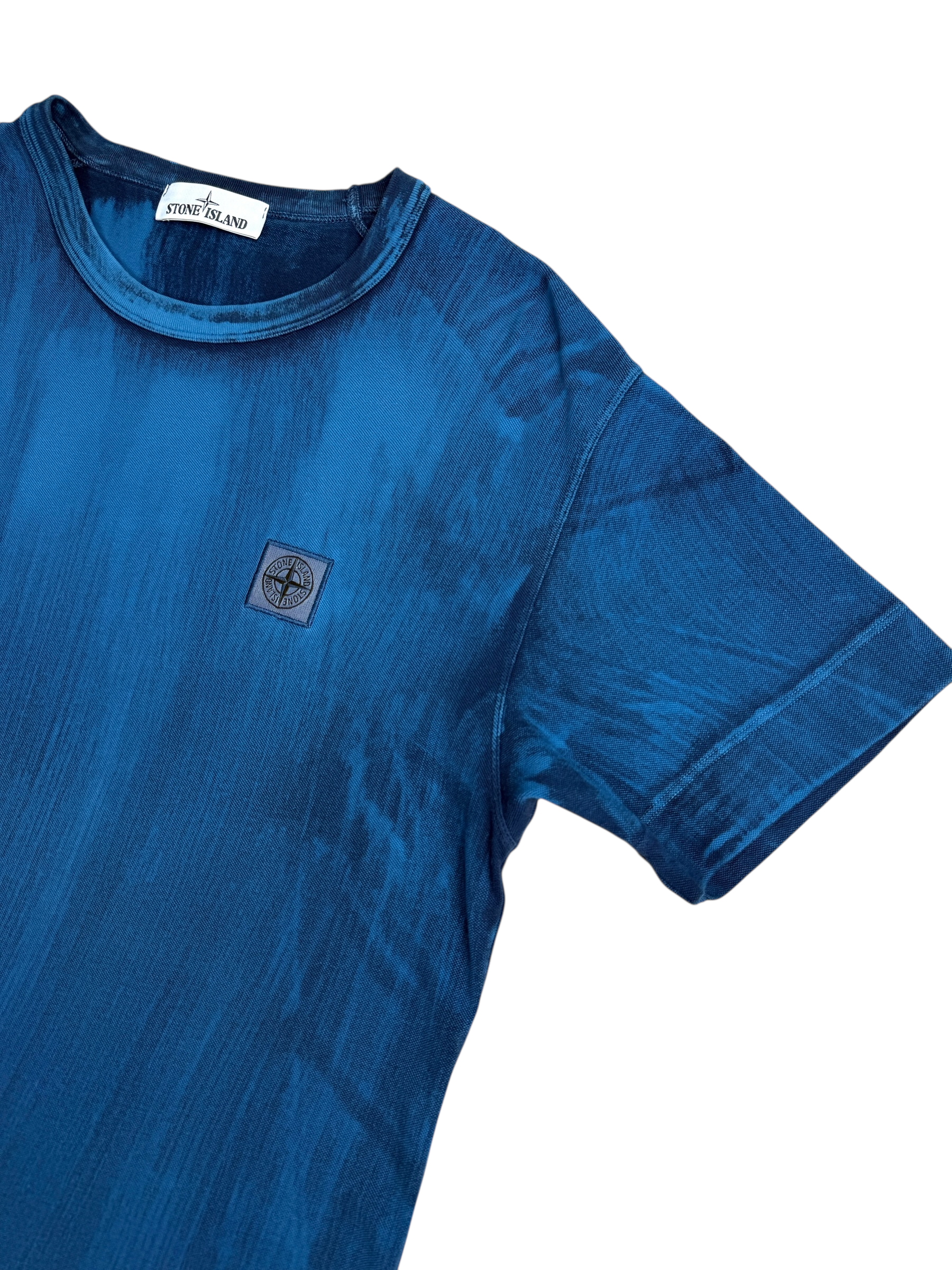 Veste Stone Island bleu taille L - Détail