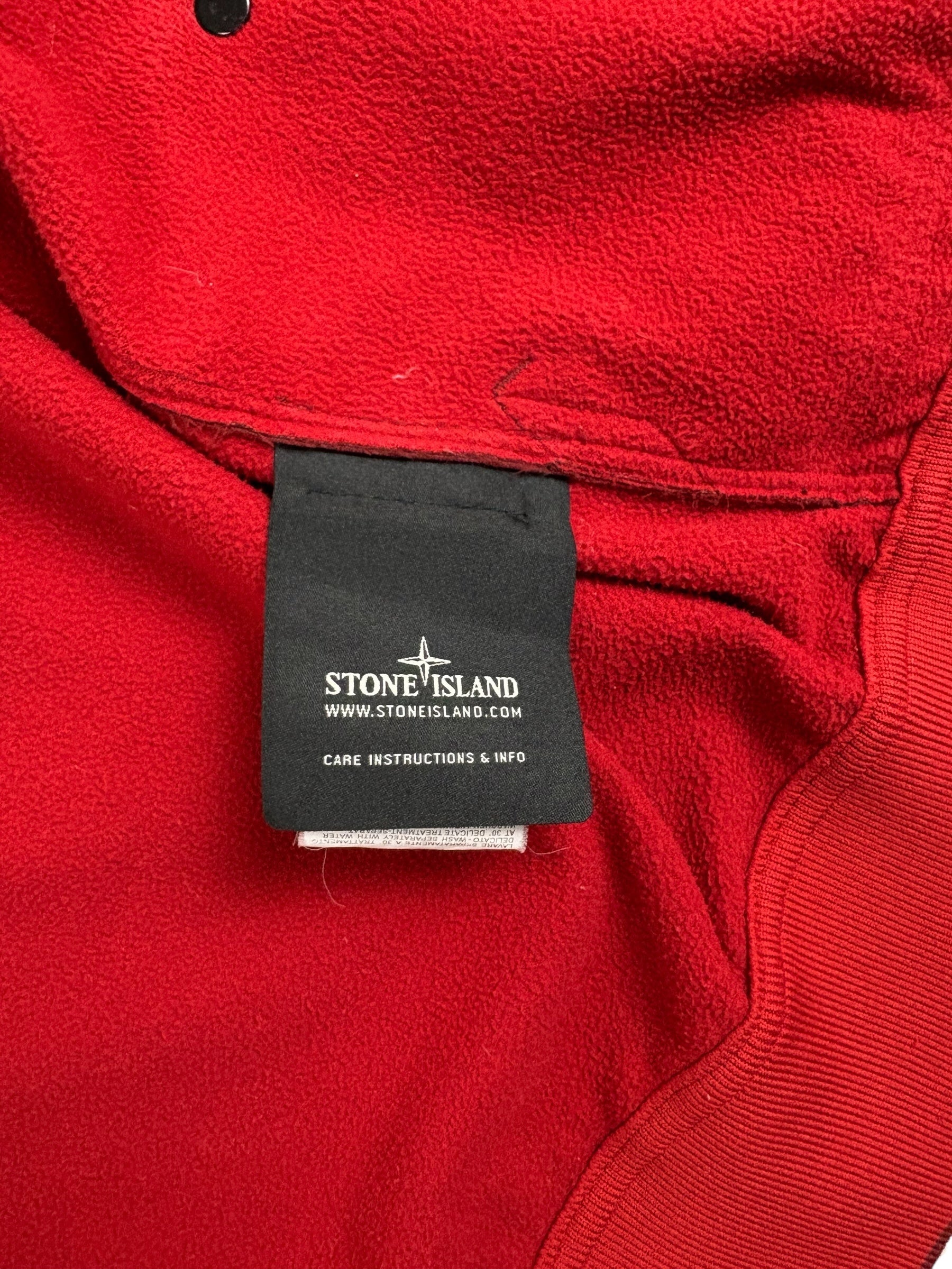 Veste Stone Island bordeaux taille M - Logo et étiquette