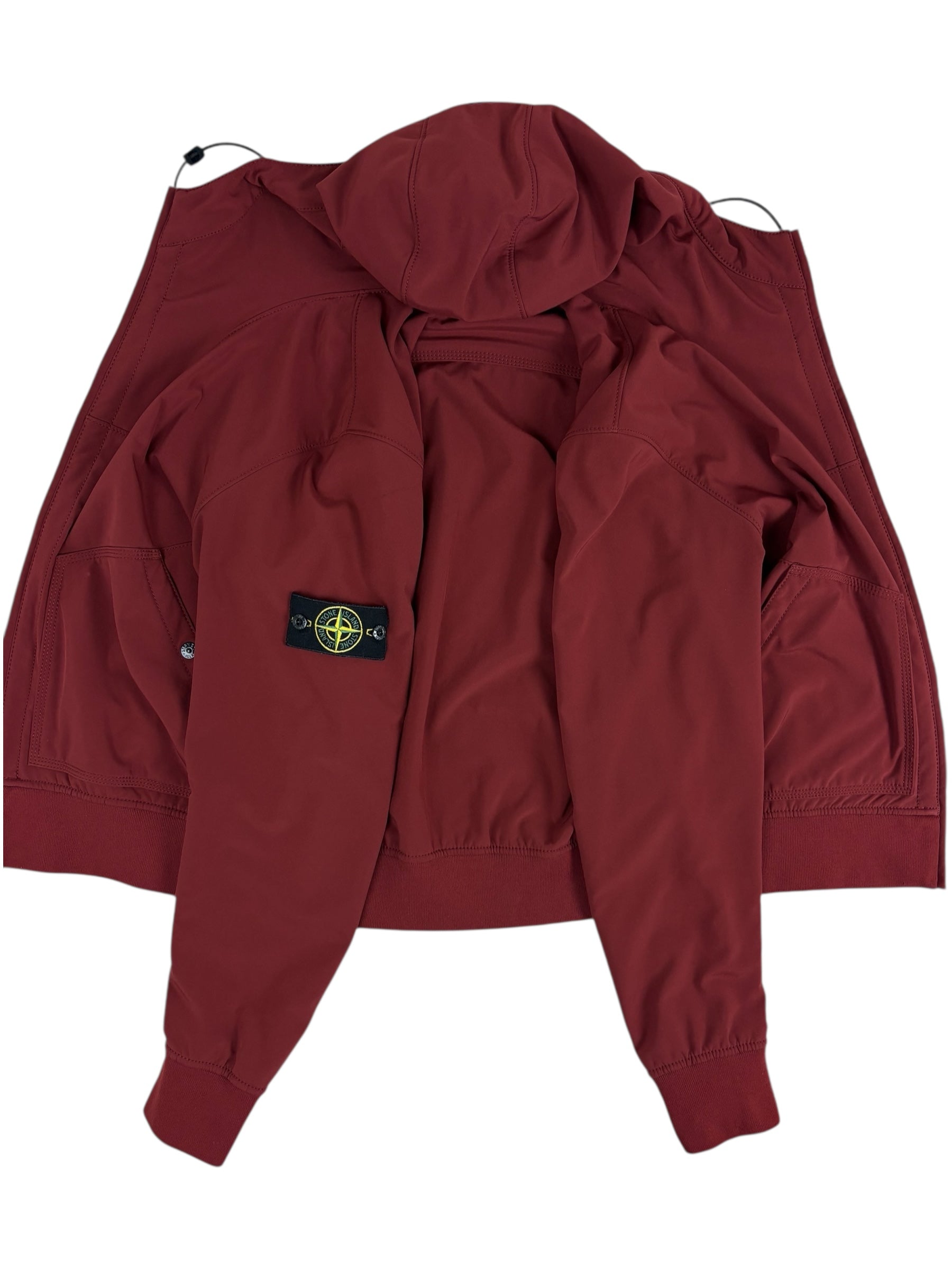 Veste Stone Island bordeaux taille M - Vue côté