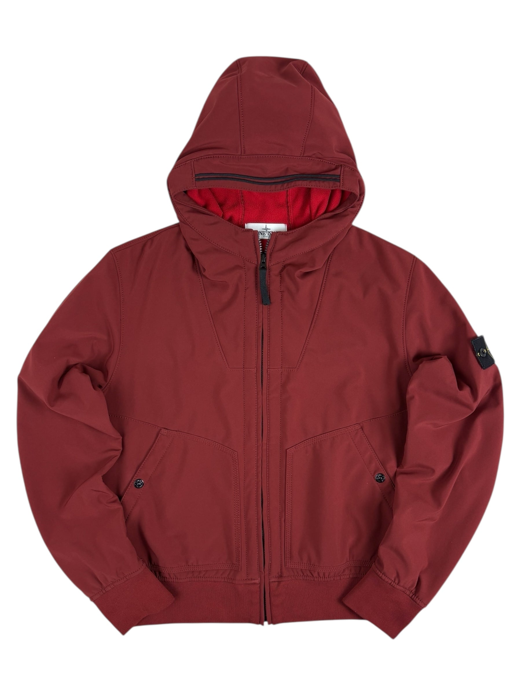 Veste Stone Island bordeaux taille M - Vue de face