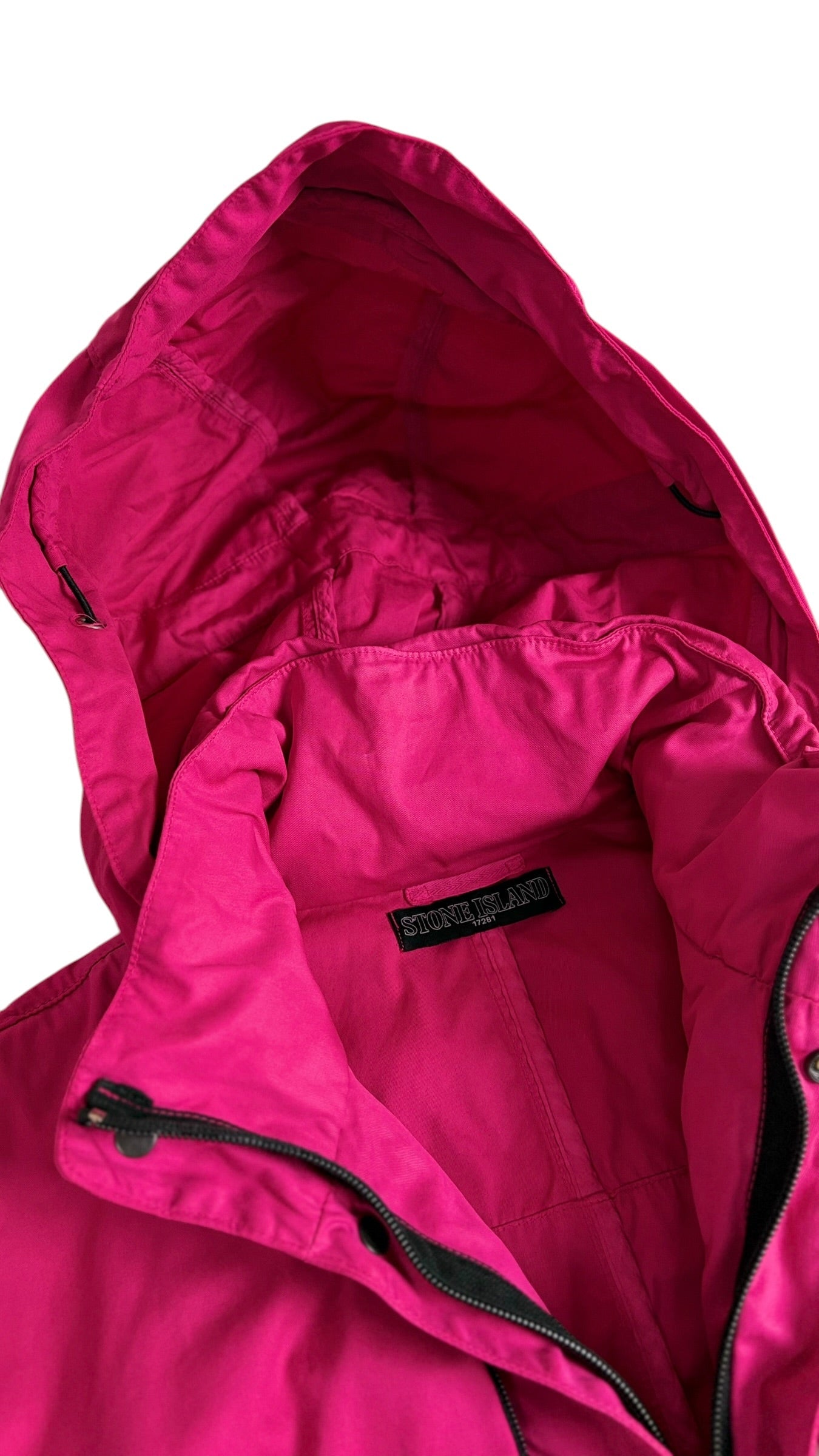 Veste Stone Island fuchsia taille S - Détail