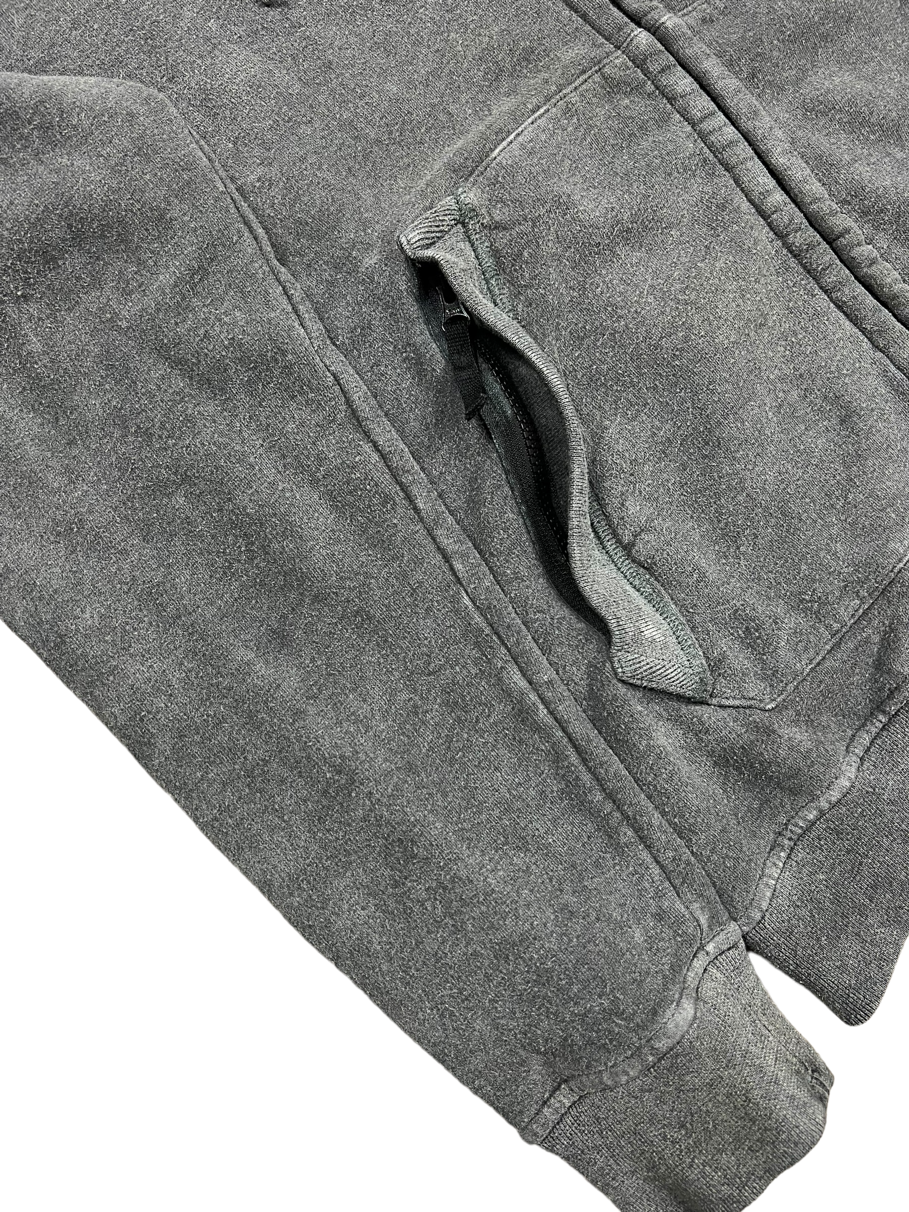 Veste Stone Island gris taille L - Logo et étiquette