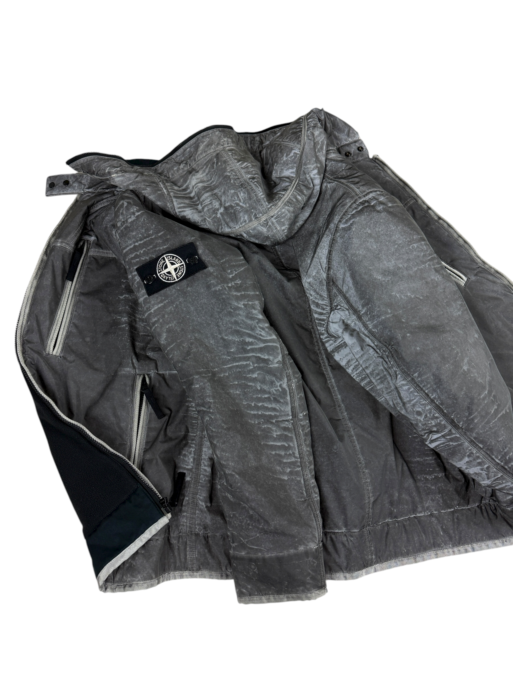 Veste Stone Island gris taille XL - Détail