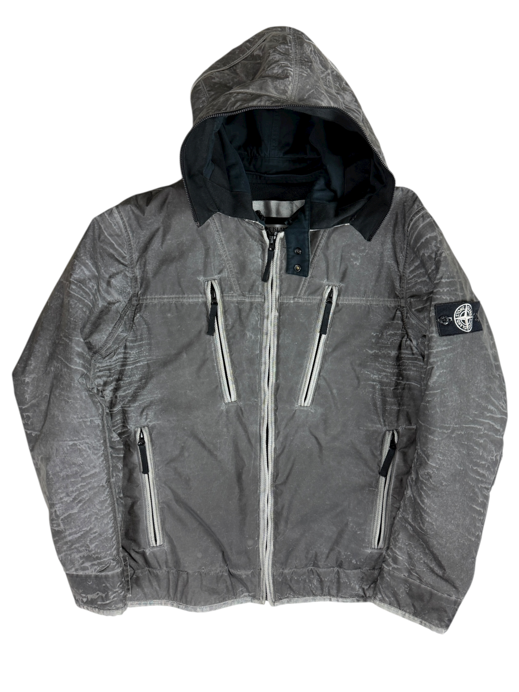 Veste Stone Island gris taille XL - Vue de dos