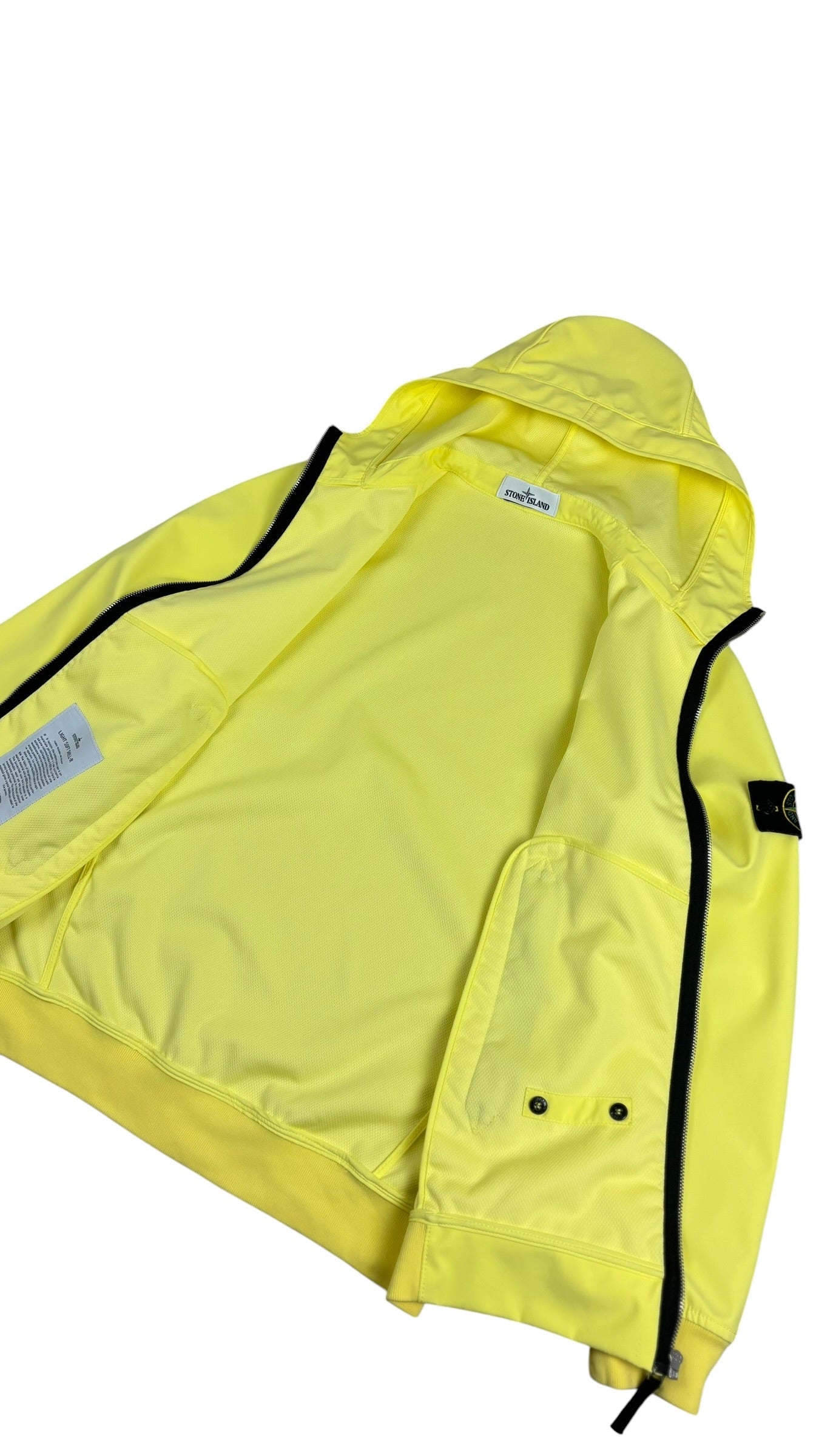 Veste Stone Island jaune taille M - Vue côté