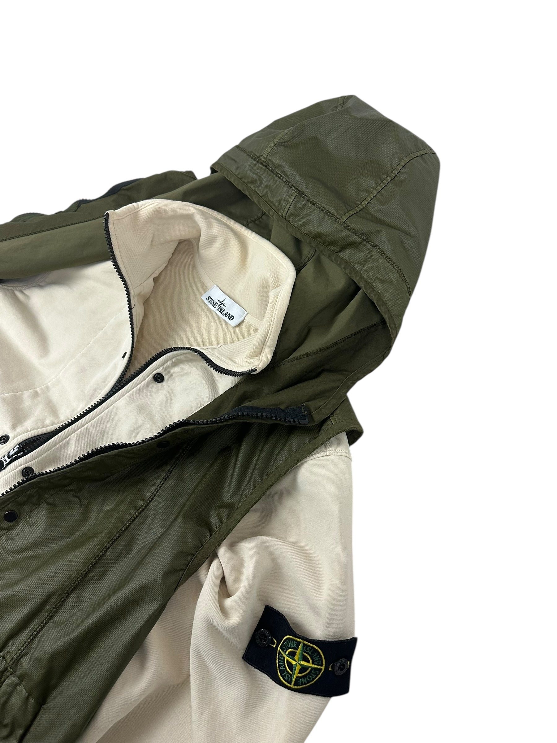 Veste Stone Island kaki / beige taille M - Vue de dos