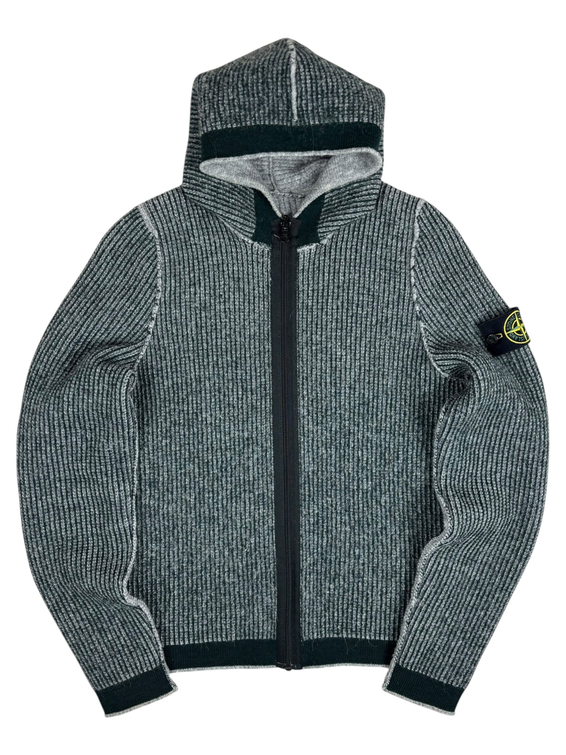 Veste Stone Island kaki / gris taille S - Vue de face