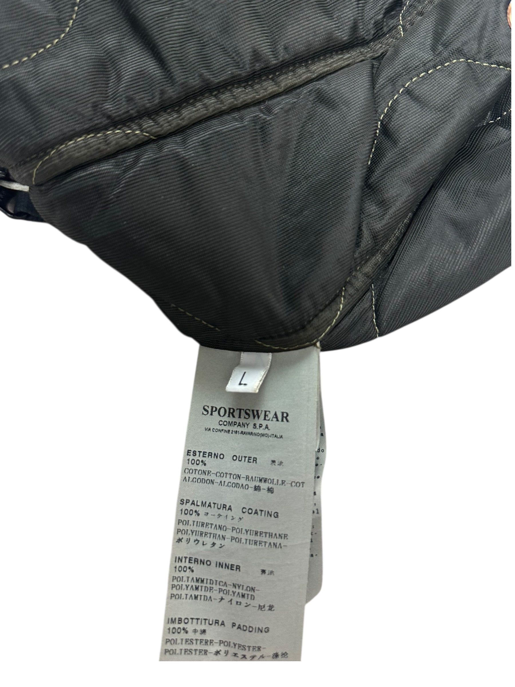 Veste Stone Island kaki taille L - Détail