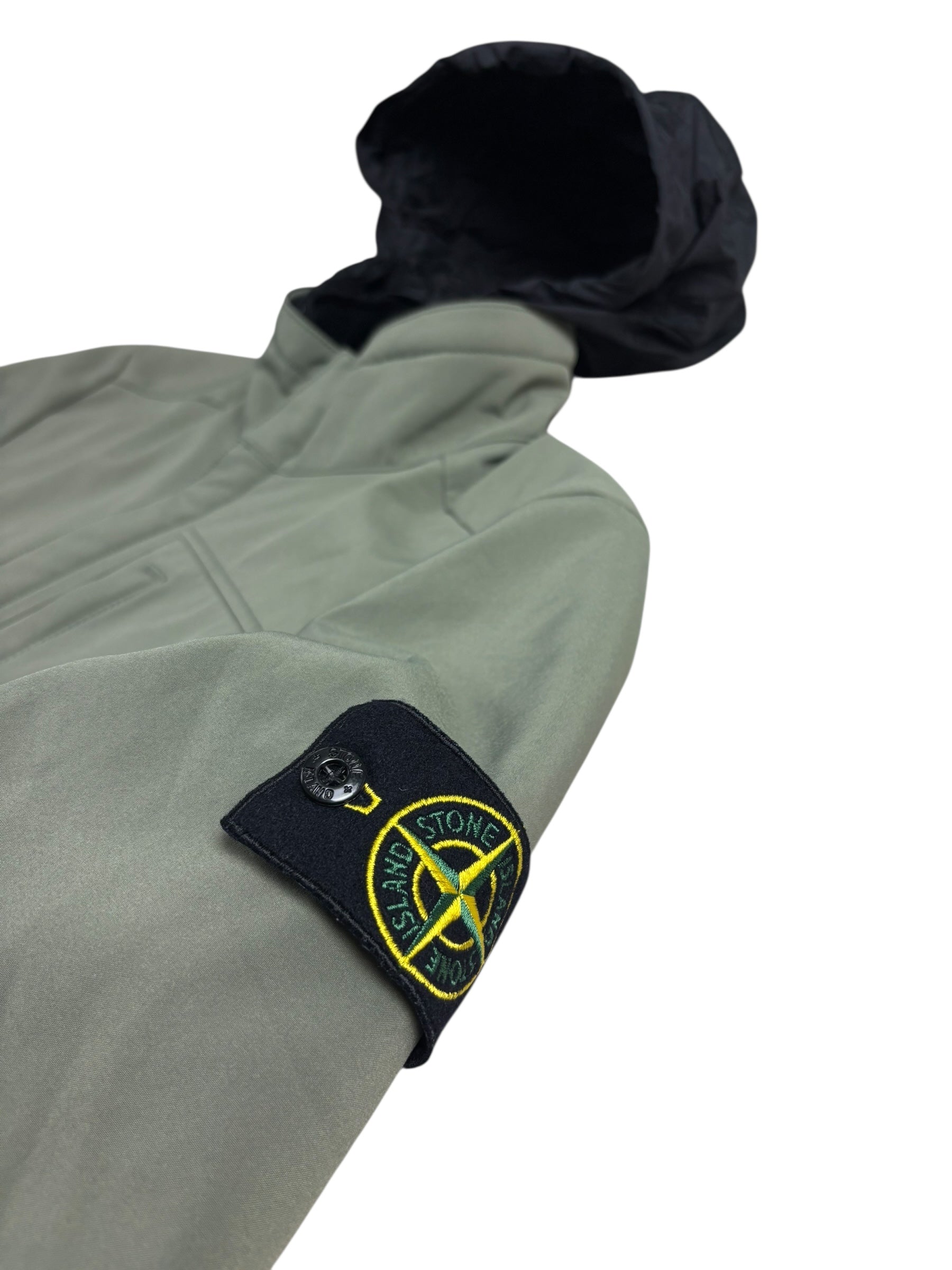 Veste Stone Island kaki taille L - Détail