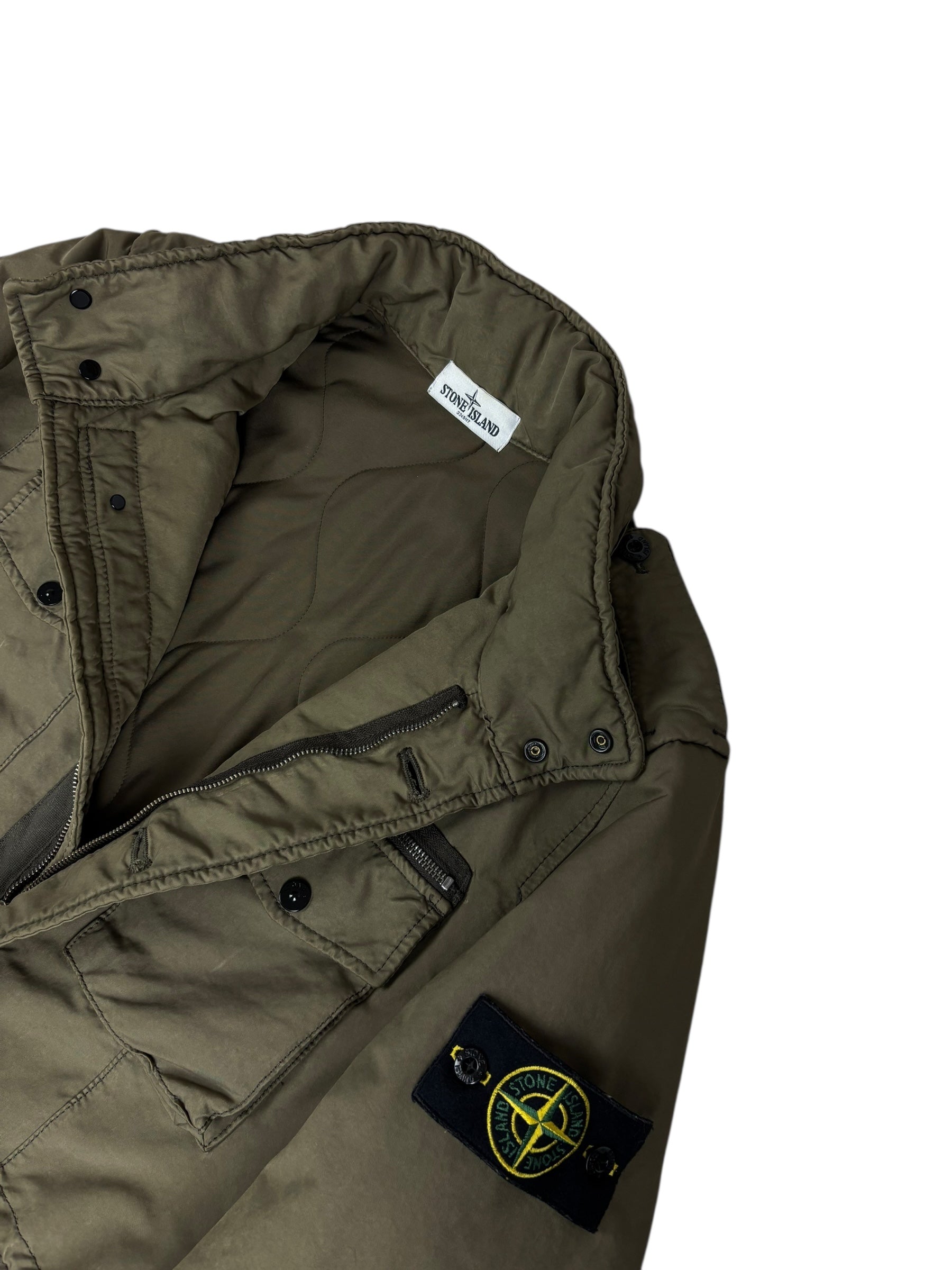 Veste Stone Island kaki taille L - Vue de dos